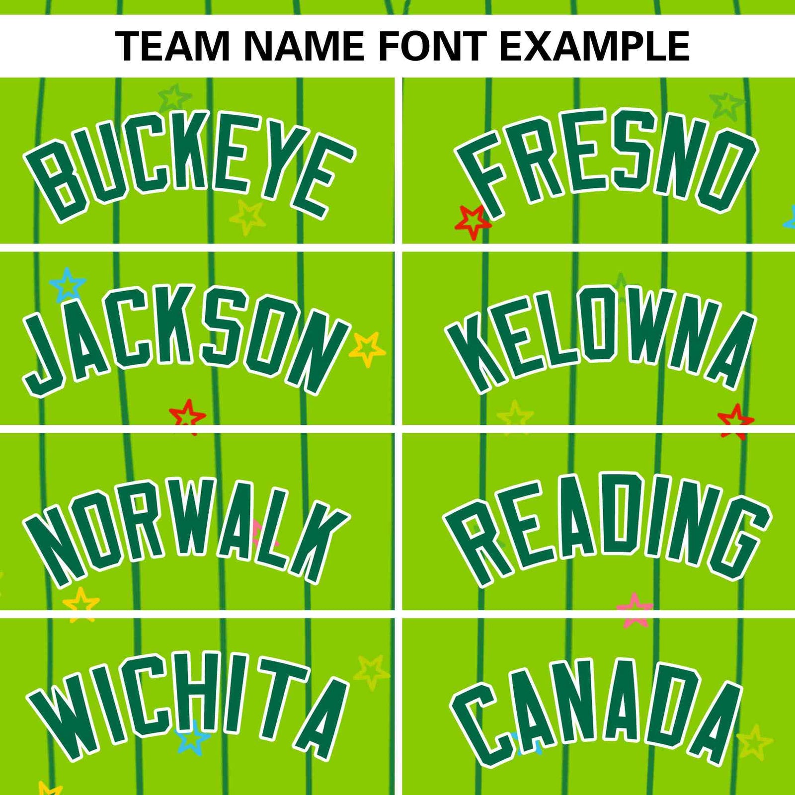Custom Neon Green Kelly Green Stripe Fashion Personalized Star Pattern Authentic Baseball Jersey