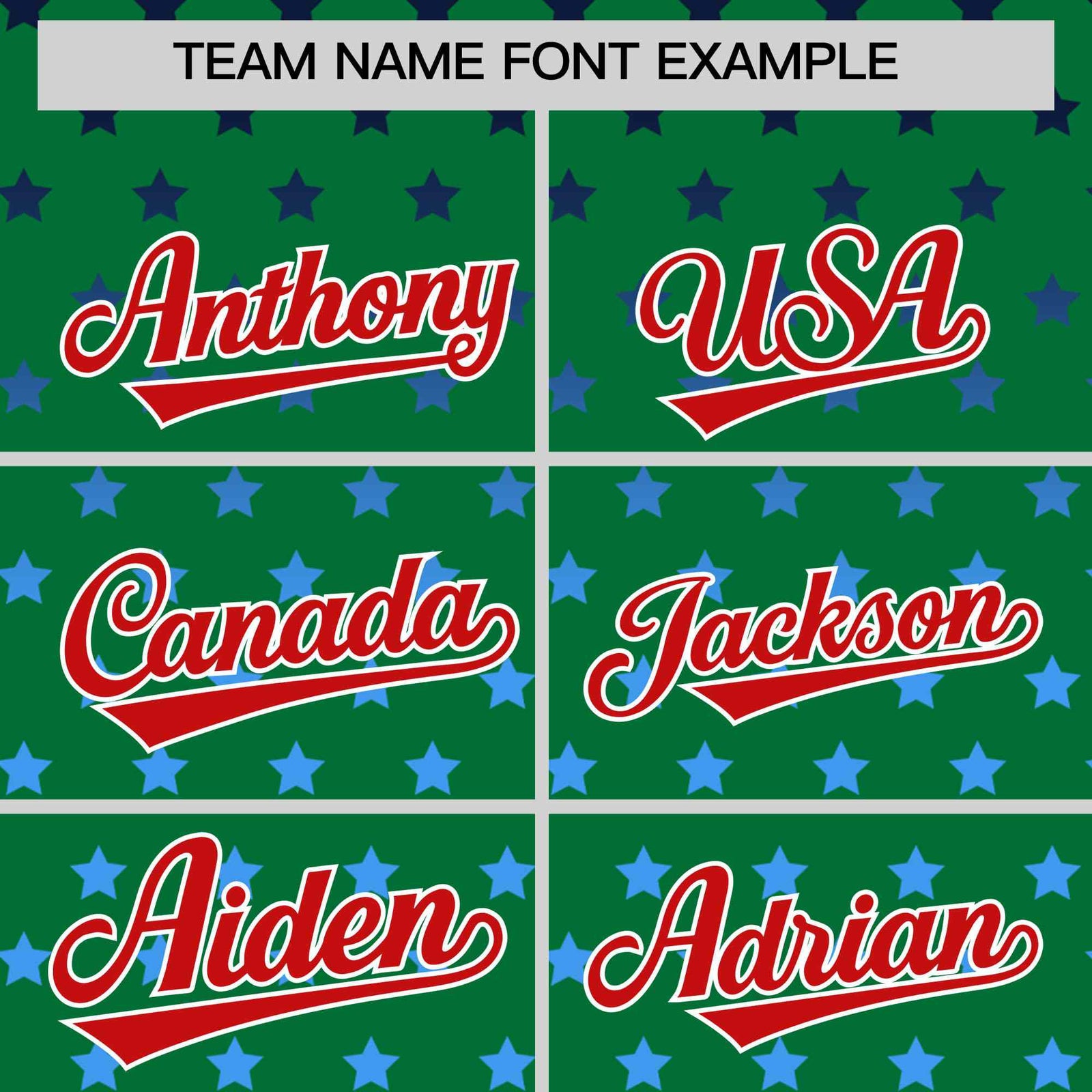 Custom Kelly Green Red-White Raglan Sleeve Personalized Star Print Authentic Baseball Jersey