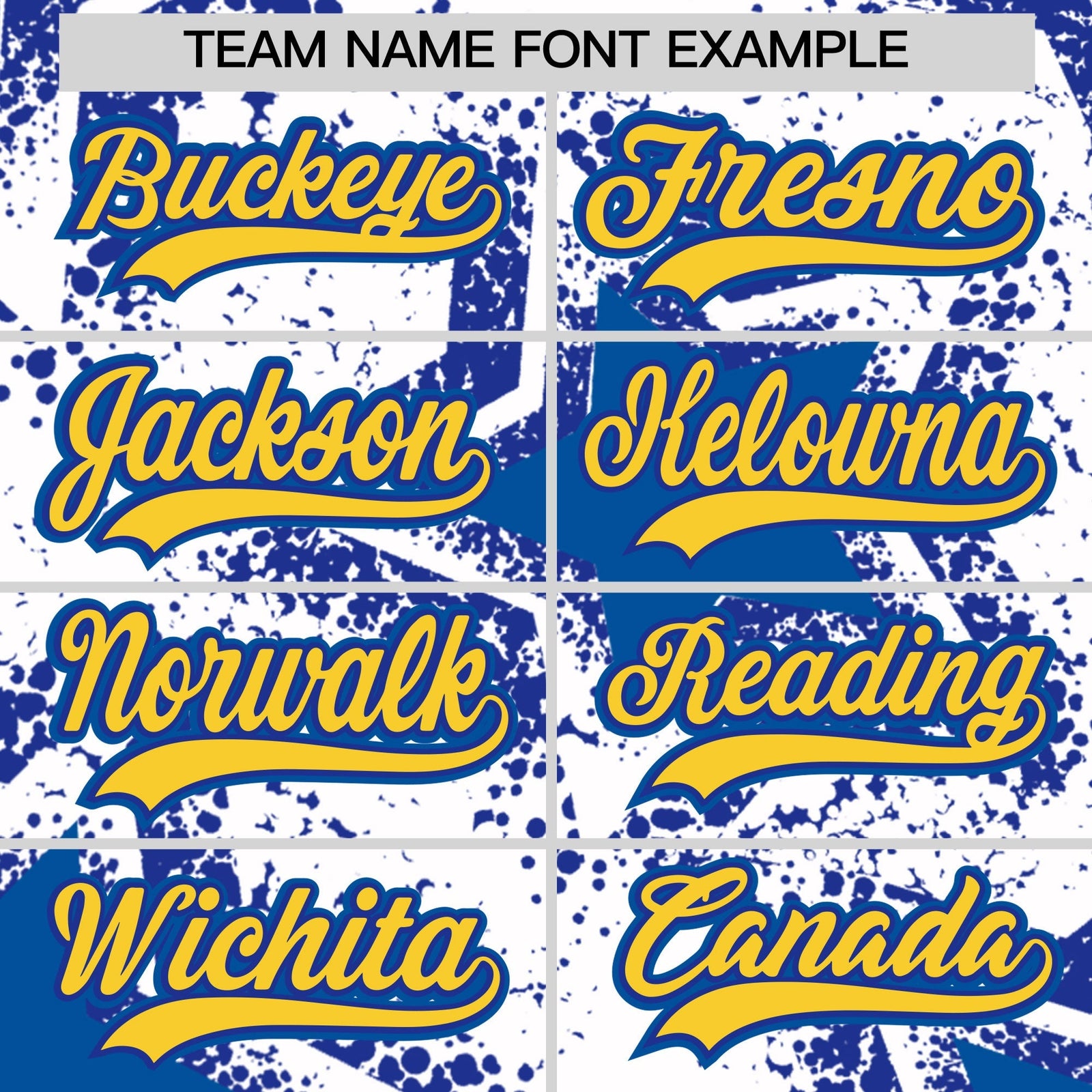 Custom White Royal Blue Royal Star Graffiti Team Baseball Jerseys With Custom Names, Numbers & Logos Stretch Fabric Baseball Jersey| KXKSHOP