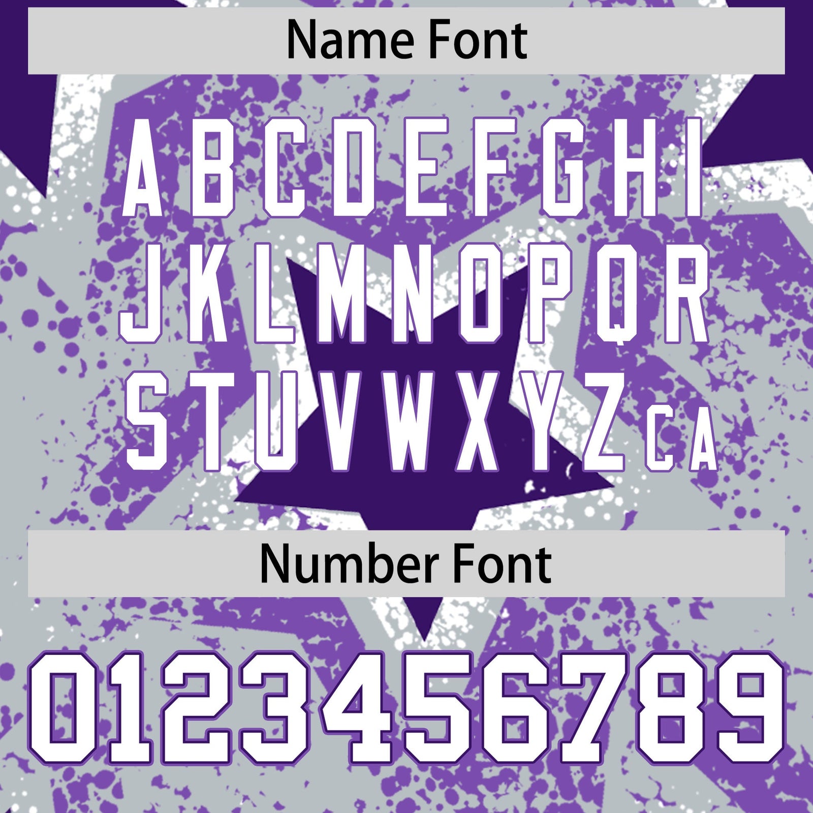 Custom Silver Purple White Star Graffiti Team Baseball Jerseys With Custom Names, Numbers & Logos Lightweight Baseball Jersey| KXKSHOP