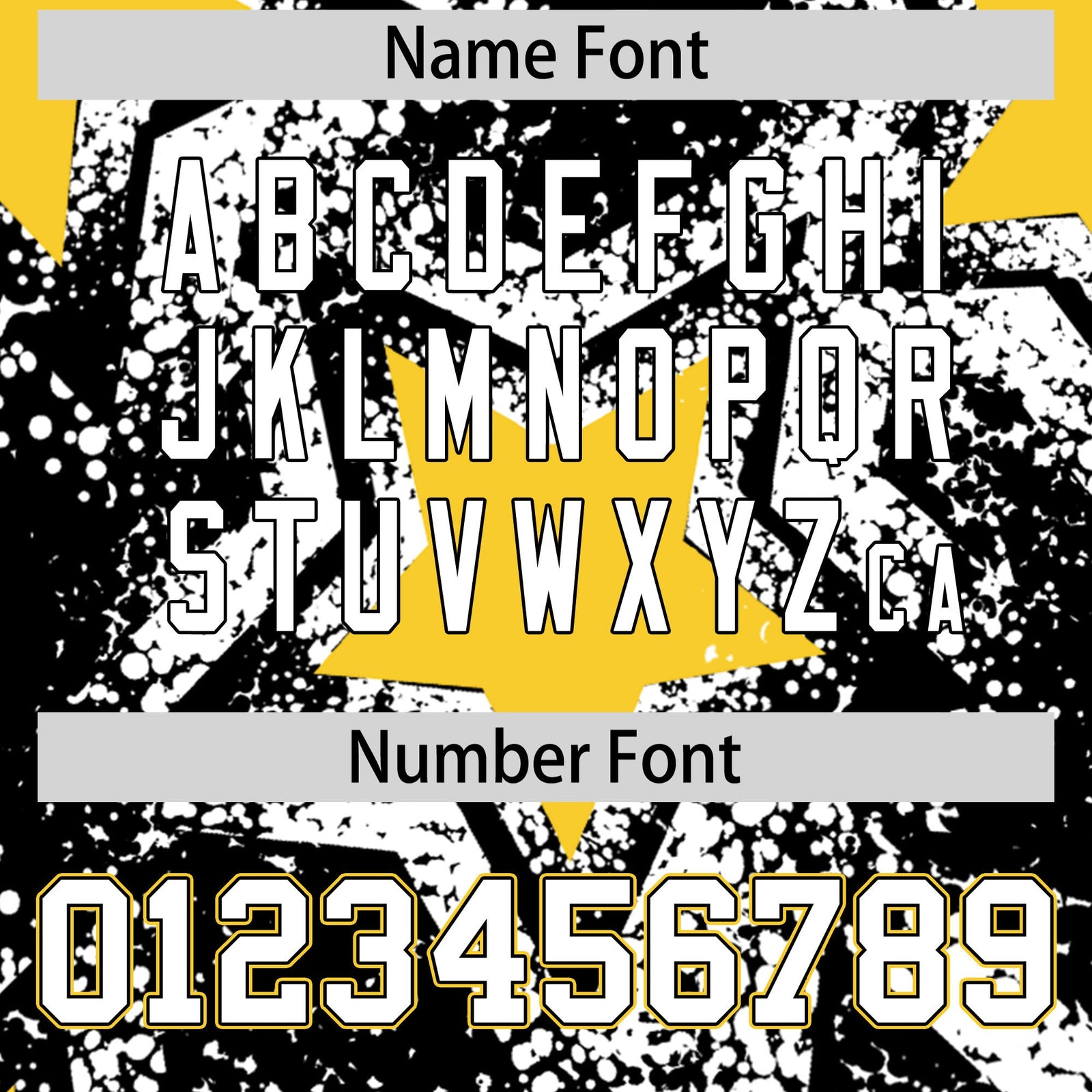 Custom Black Gold White Star Graffiti Team Baseball Jerseys With Custom Names, Numbers & Logos Lightweight Baseball Jersey| KXKSHOP