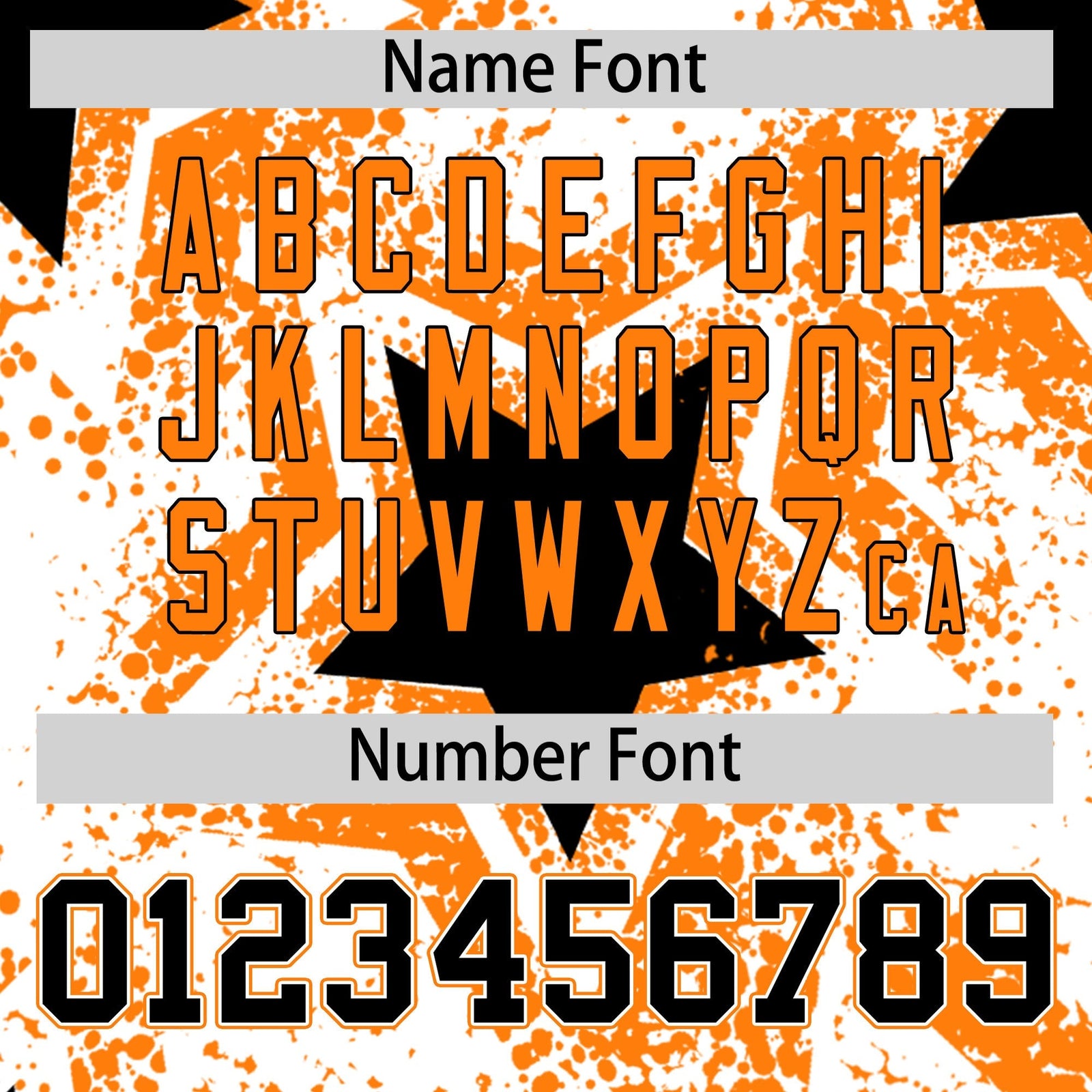 Custom White Orange Black Star Graffiti Team Baseball Jerseys With Custom Names, Numbers & Logos Lightweight Baseball Jersey| KXKSHOP