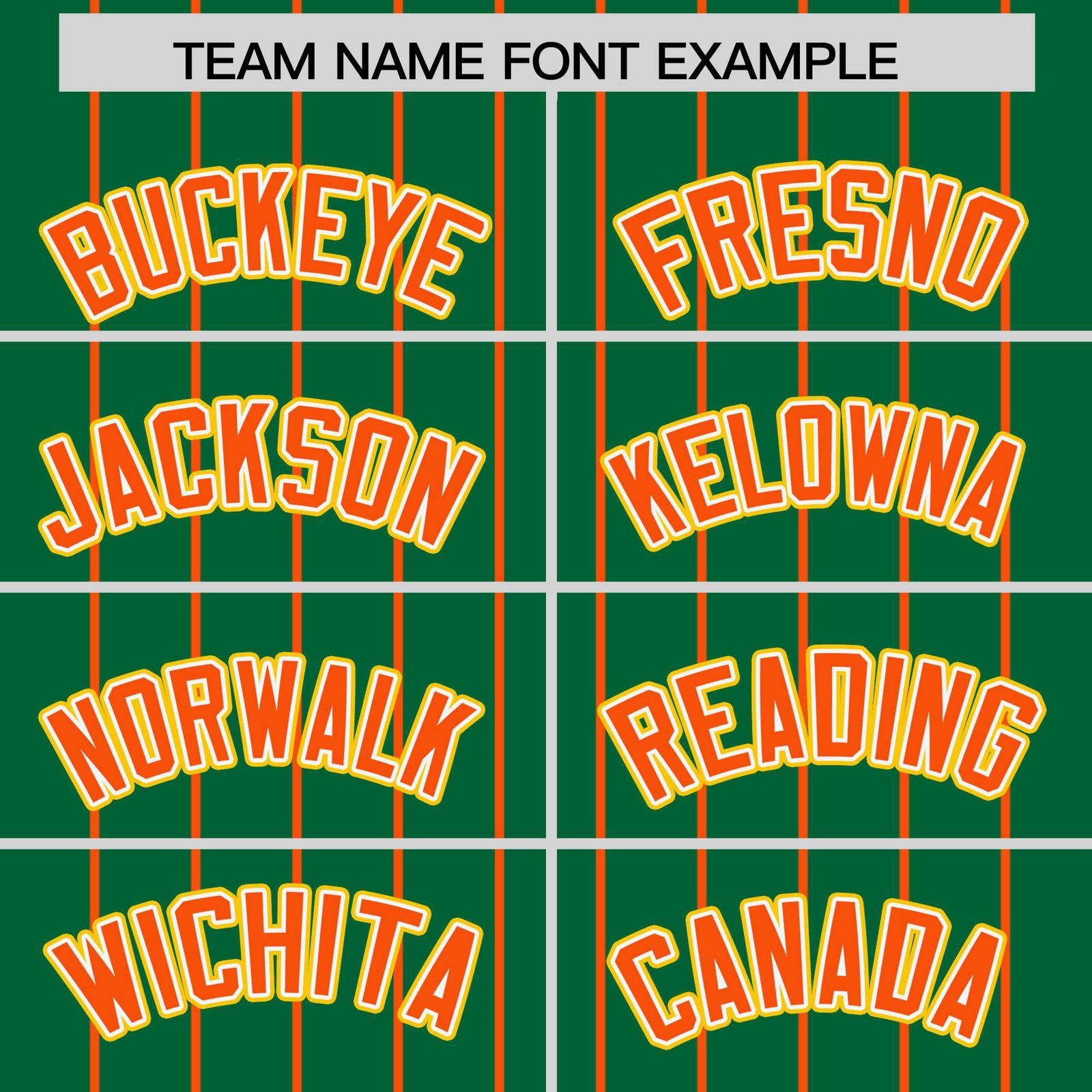 Custom Kelly Green Orange Stripe Fashion Sleeves Gradient Authentic Baseball Jersey