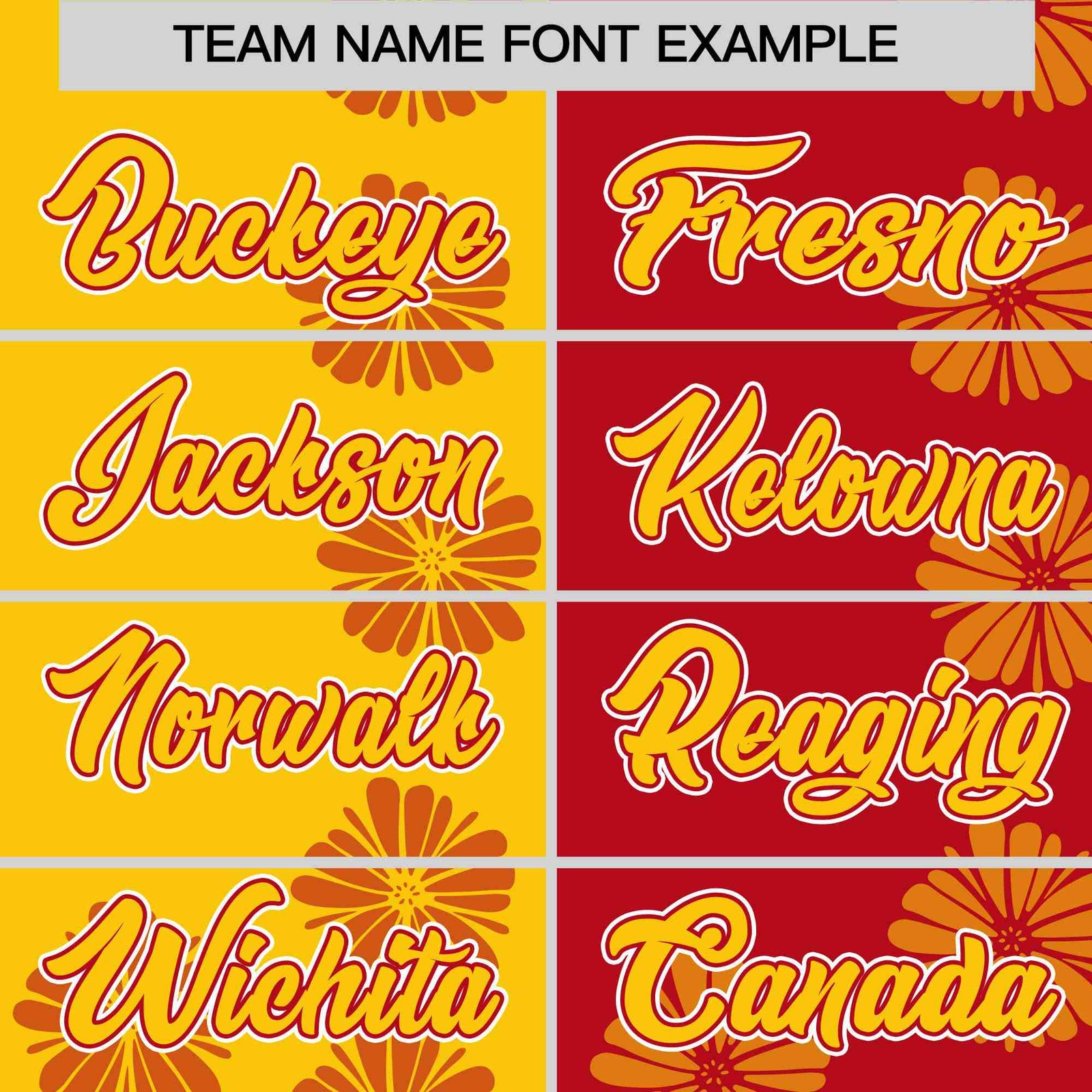 Custom Gold Red Split Fashion Flower Graffiti Pattern Authentic Baseball Jersey