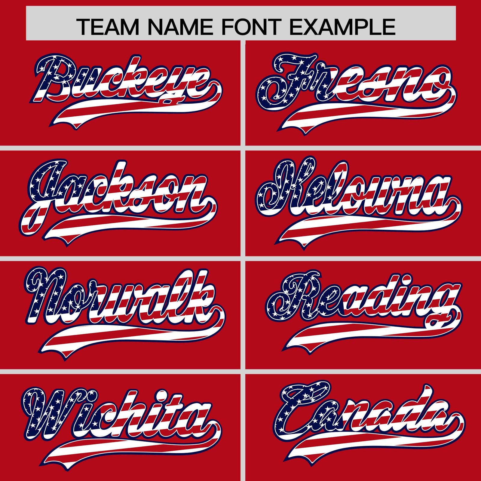 Custom Red American Flag Design Personalized Baseball Jersey