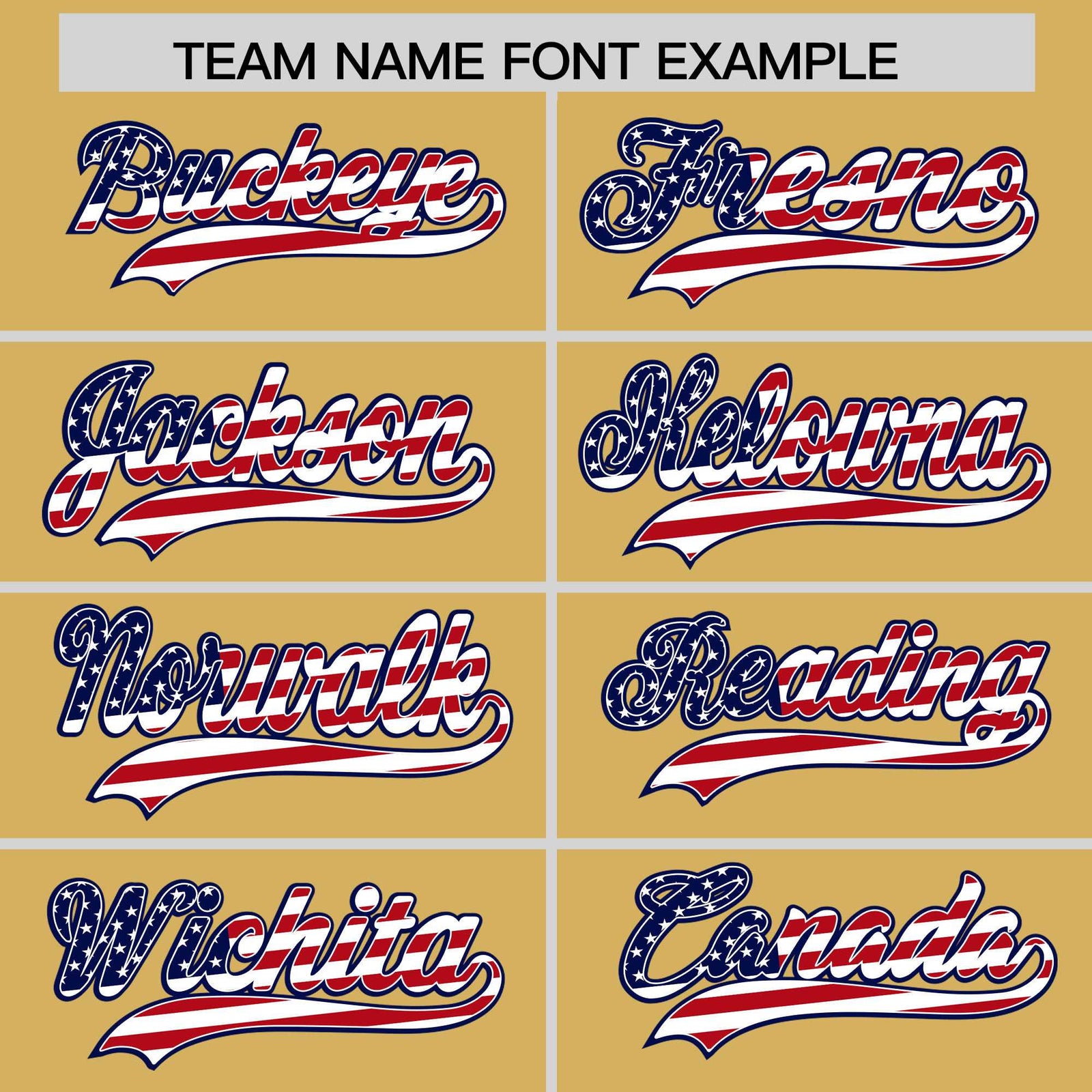 Custom Old Gold American Flag Design Personalized Baseball Jersey