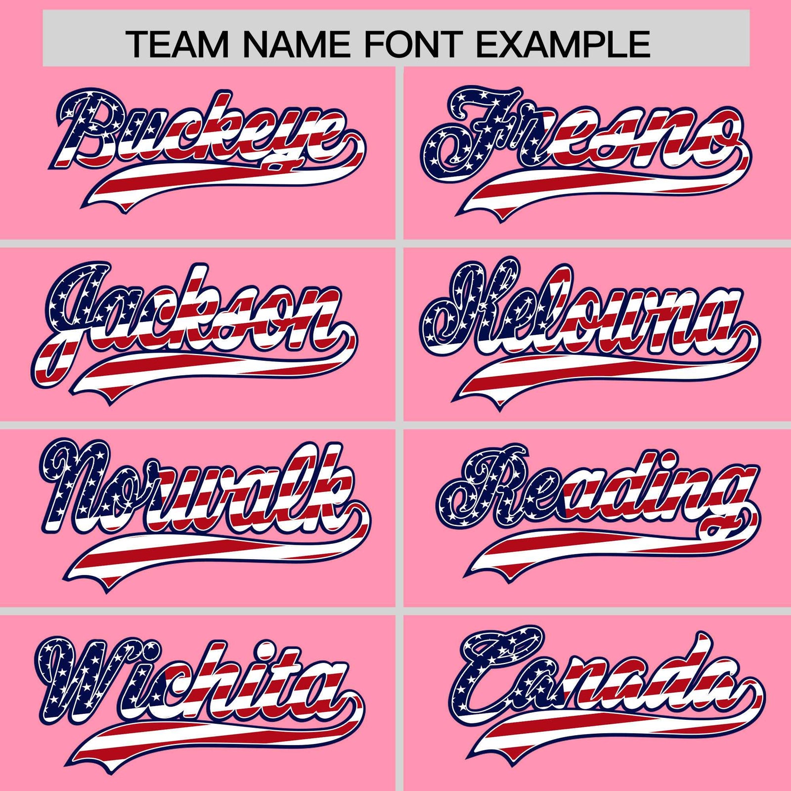 Custom Light Pink American Flag Design Personalized Baseball Jersey