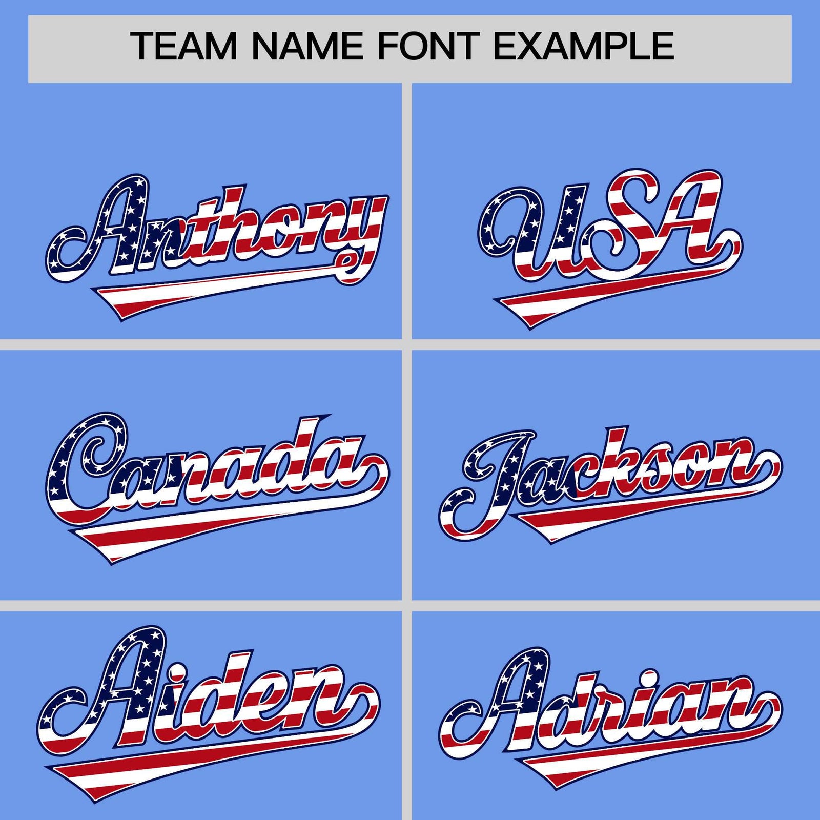 Custom Light Blue American Flag Design Personalized Baseball Jersey