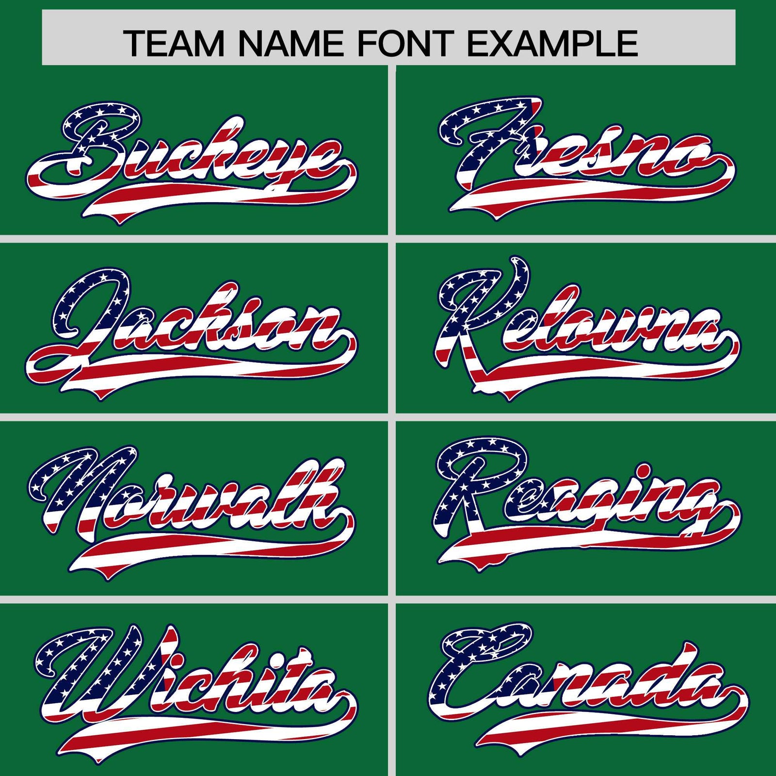 Custom Kelly Green American Flag Design Personalized Baseball Jersey