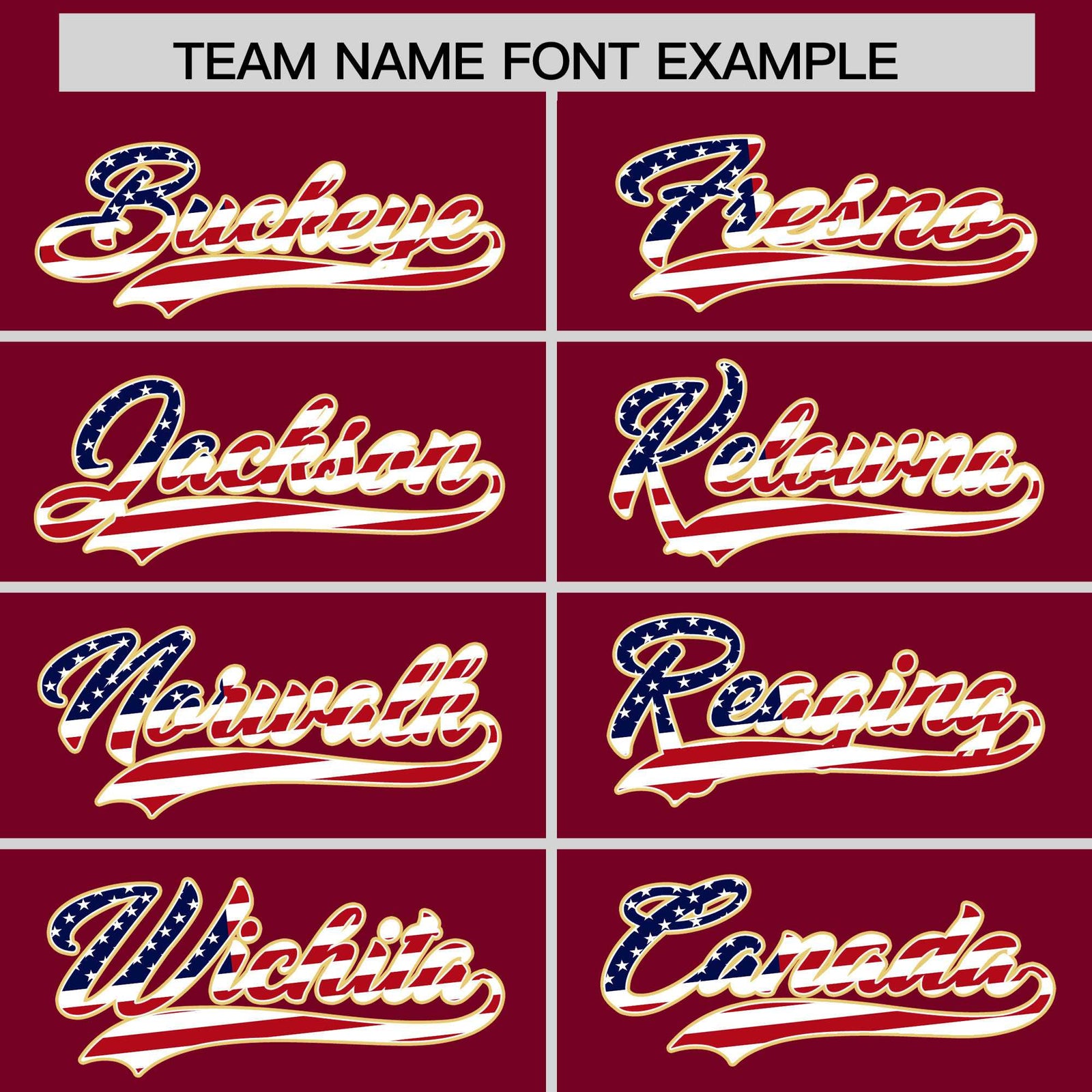 Custom Crimson American Flag Design Personalized Baseball Jersey