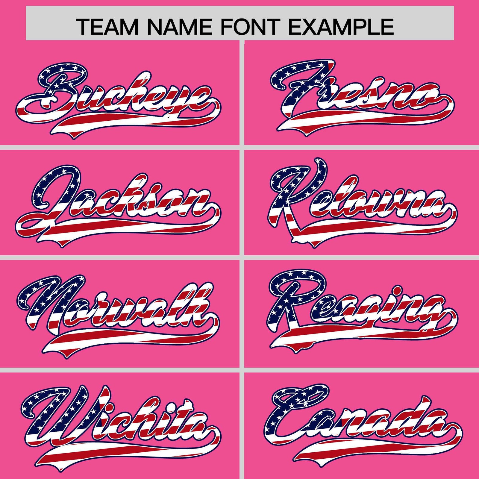 Custom Pink American Flag Design Personalized Baseball Jersey