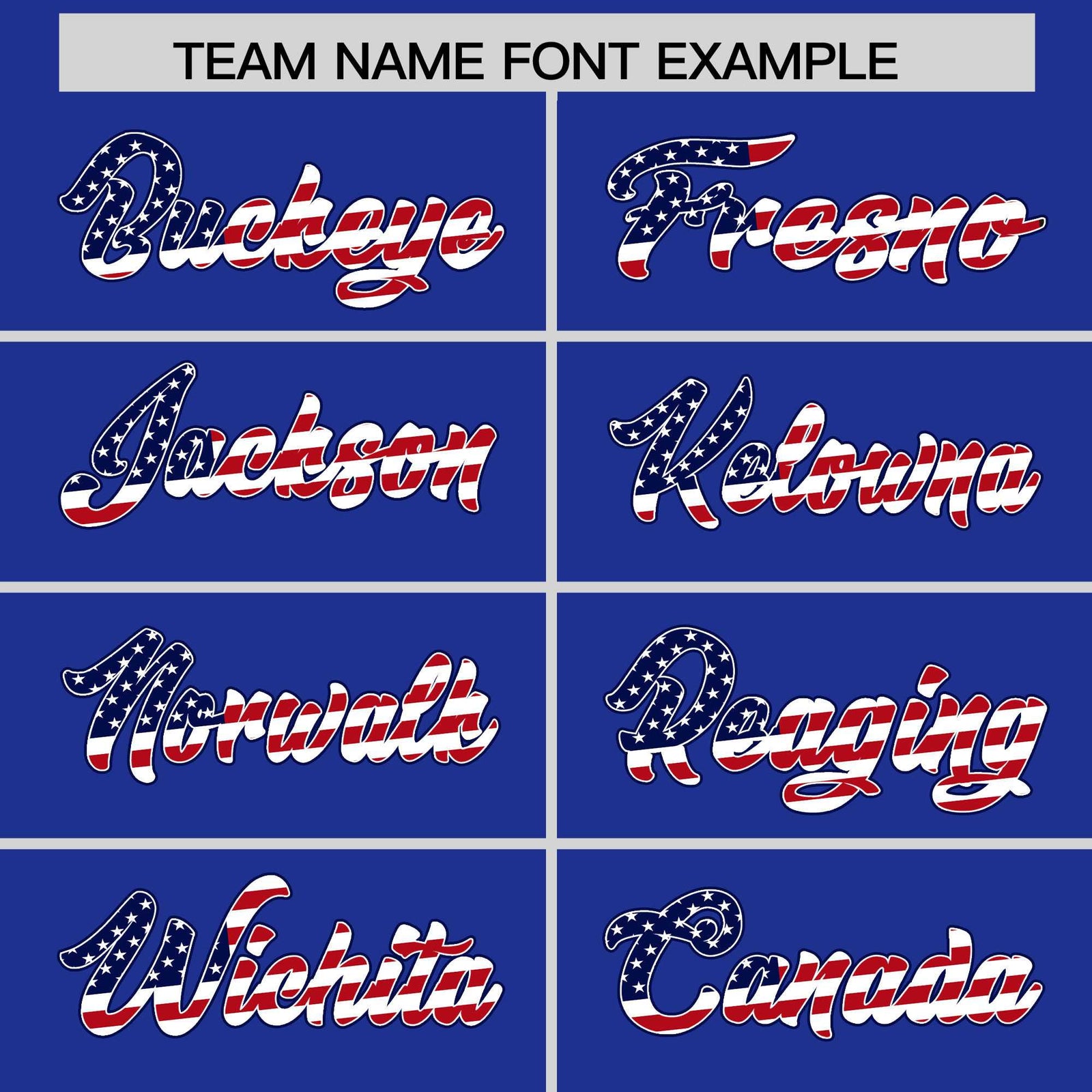 Custom Royal Blue American Flag Design Personalized Baseball Jersey