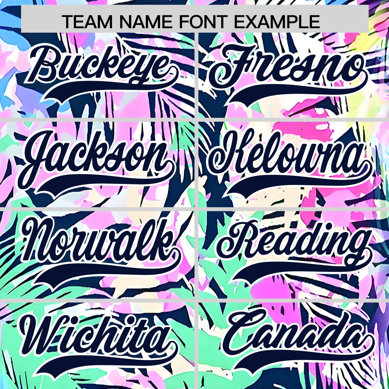 Custom White Navy Palm Tree Pattern Graffiti Hawaiian Style Baseball Jersey| KXKSHOP