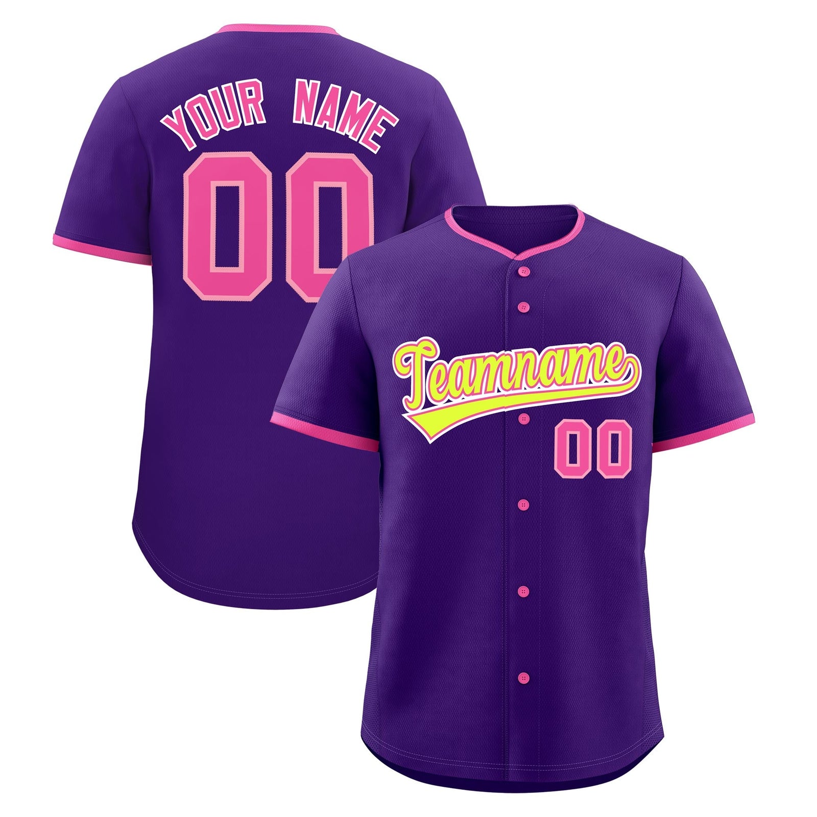 Custom Purple Rose Red Fluorescent Green Classic Style Stitched Sports Uniform For Men Women Youth Personalized Lightweight Baseball Jersey| KXKSHOP