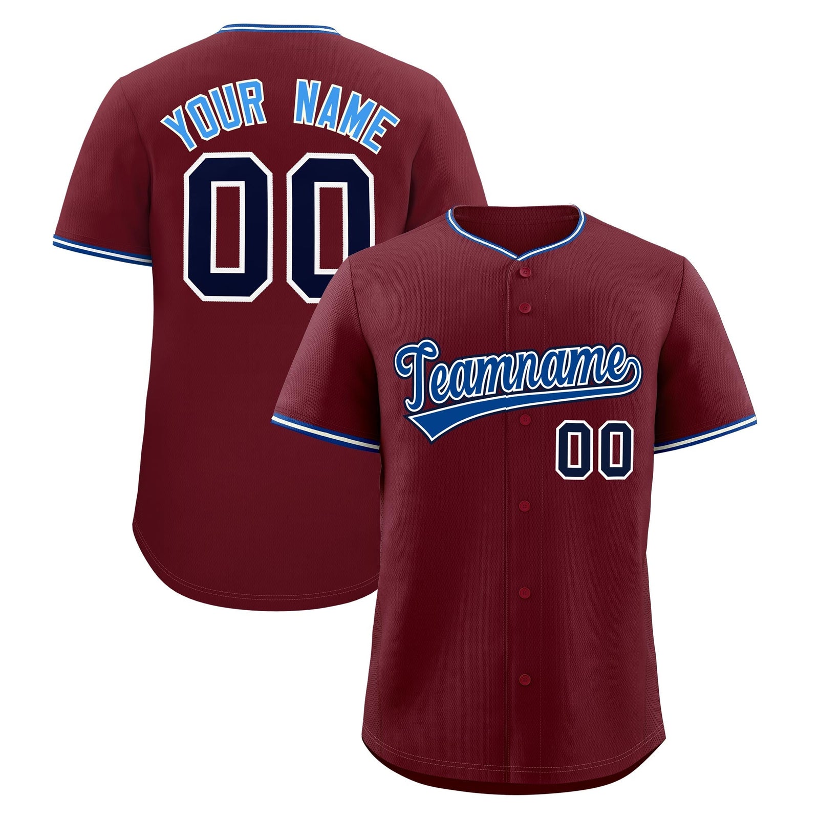 Custom Maroon White Royal Classic Style Stitched Sports Uniform For Men Women Youth Personalized Quick Dry Baseball Jersey| KXKSHOP