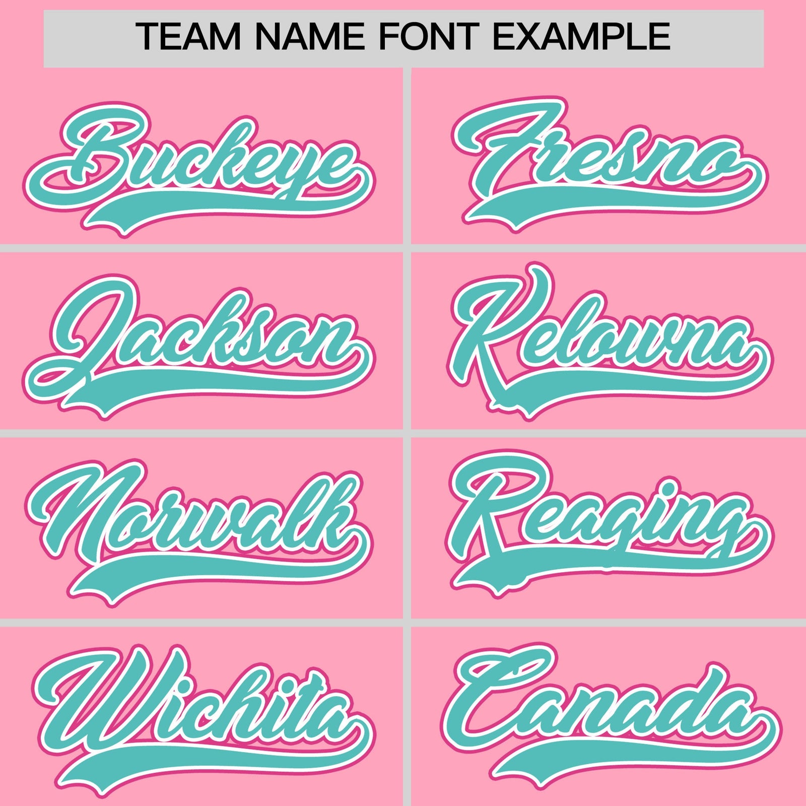 Custom Light Pink Rose Red Teal Classic Style Stitched Sports Uniform For Men Women Youth Personalized Quick Dry Baseball Jersey| KXKSHOP