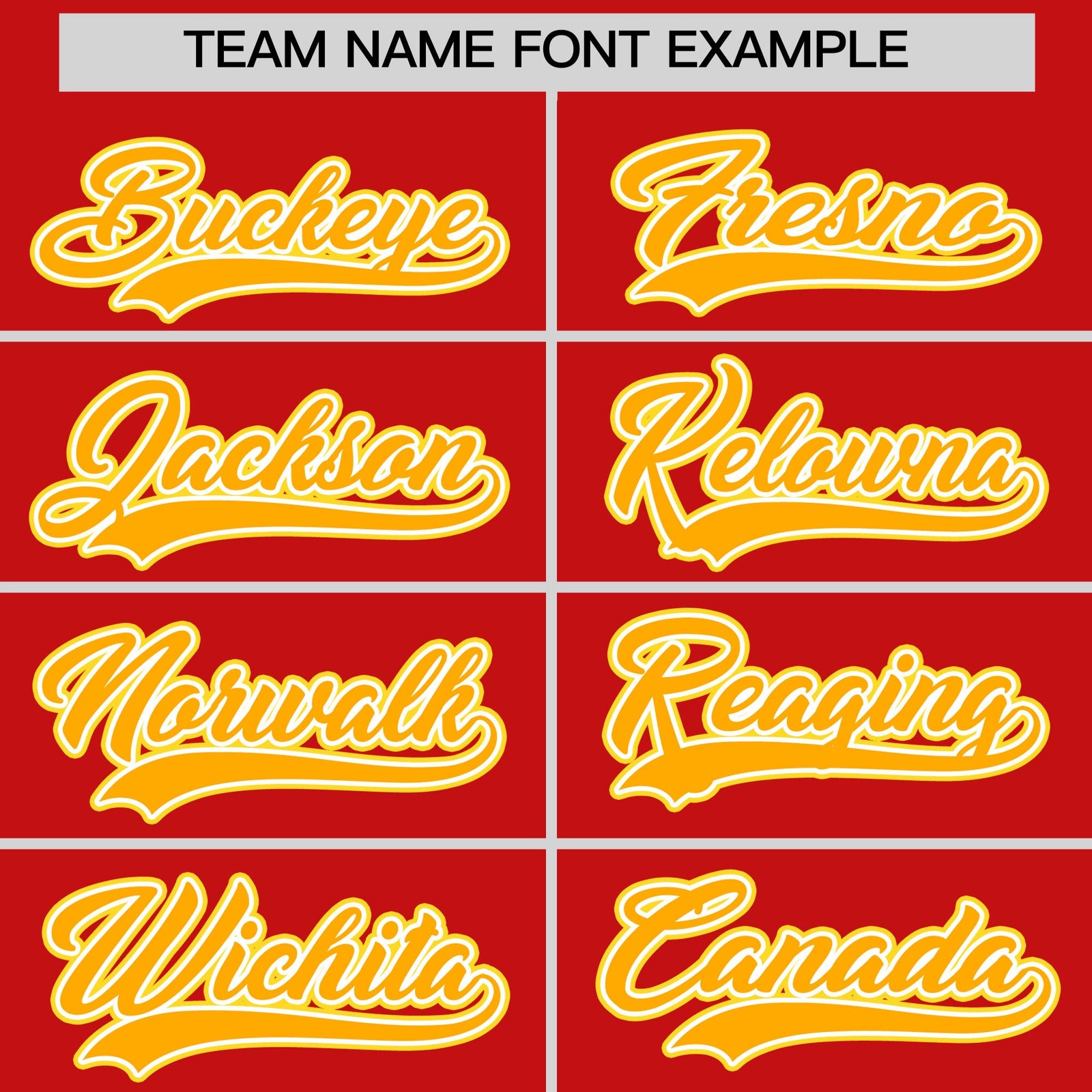 Custom Red Yellow White Classic Style Stitched Sports Uniform For Men Women Youth Personalized Quick Dry Baseball Jersey| KXKSHOP