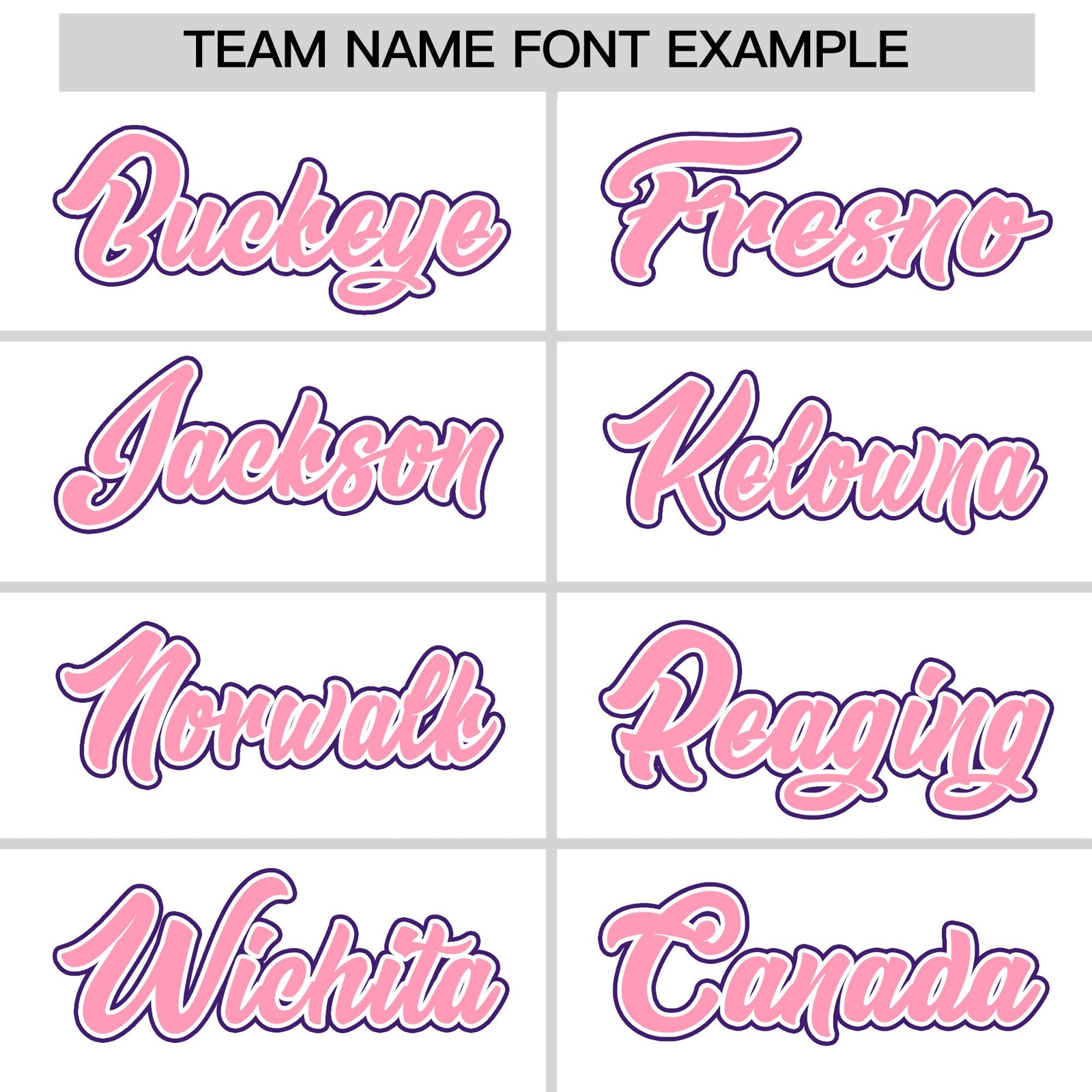 Custom White Light Pink Purple Classic Style Stitched Sports Uniform For Men Women Youth Personalized Quick Dry Baseball Jersey| KXKSHOP
