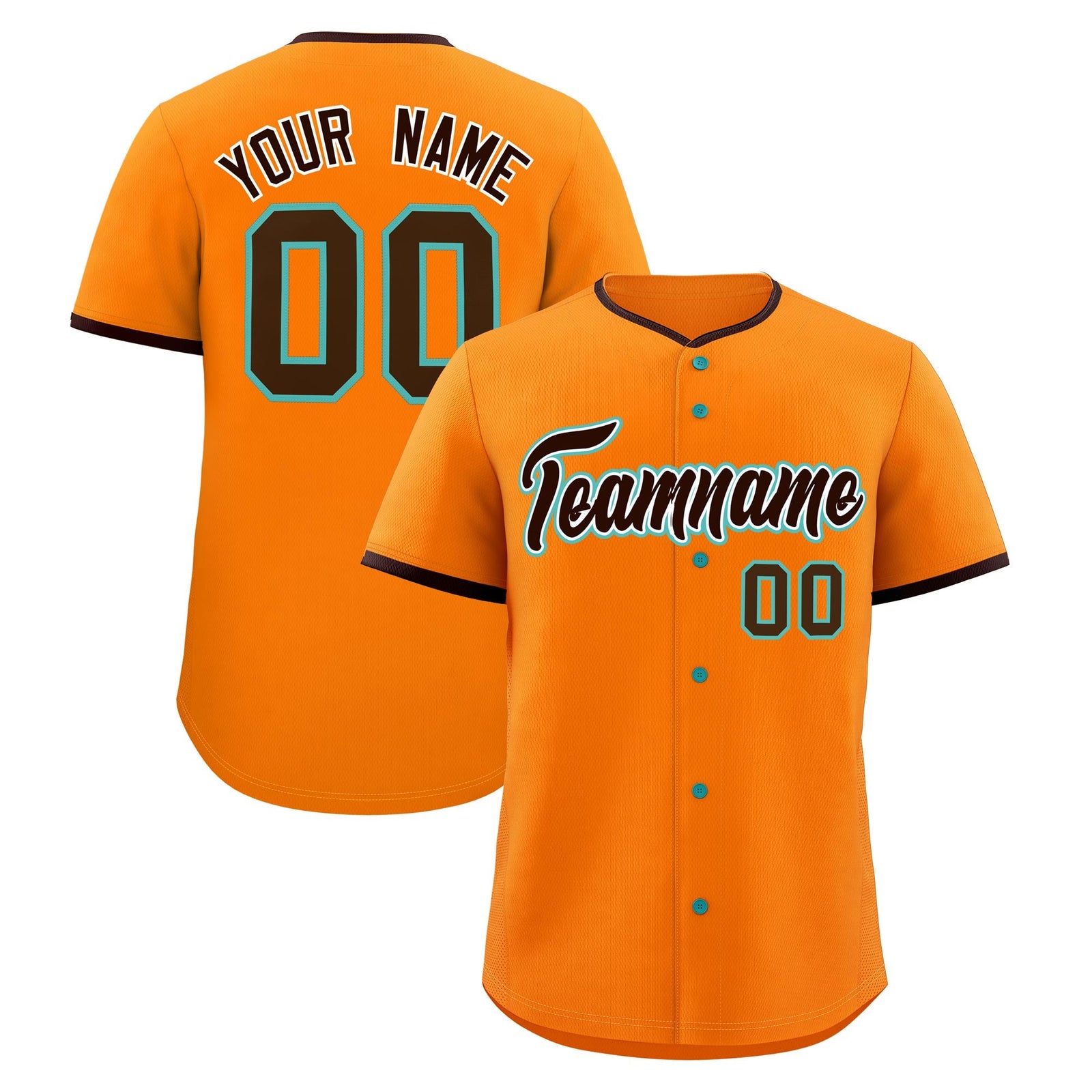 Custom Orange Brown White Classic Style Stitched Sports Uniform For Men Women Youth Personalized Quick Dry Baseball Jersey| KXKSHOP