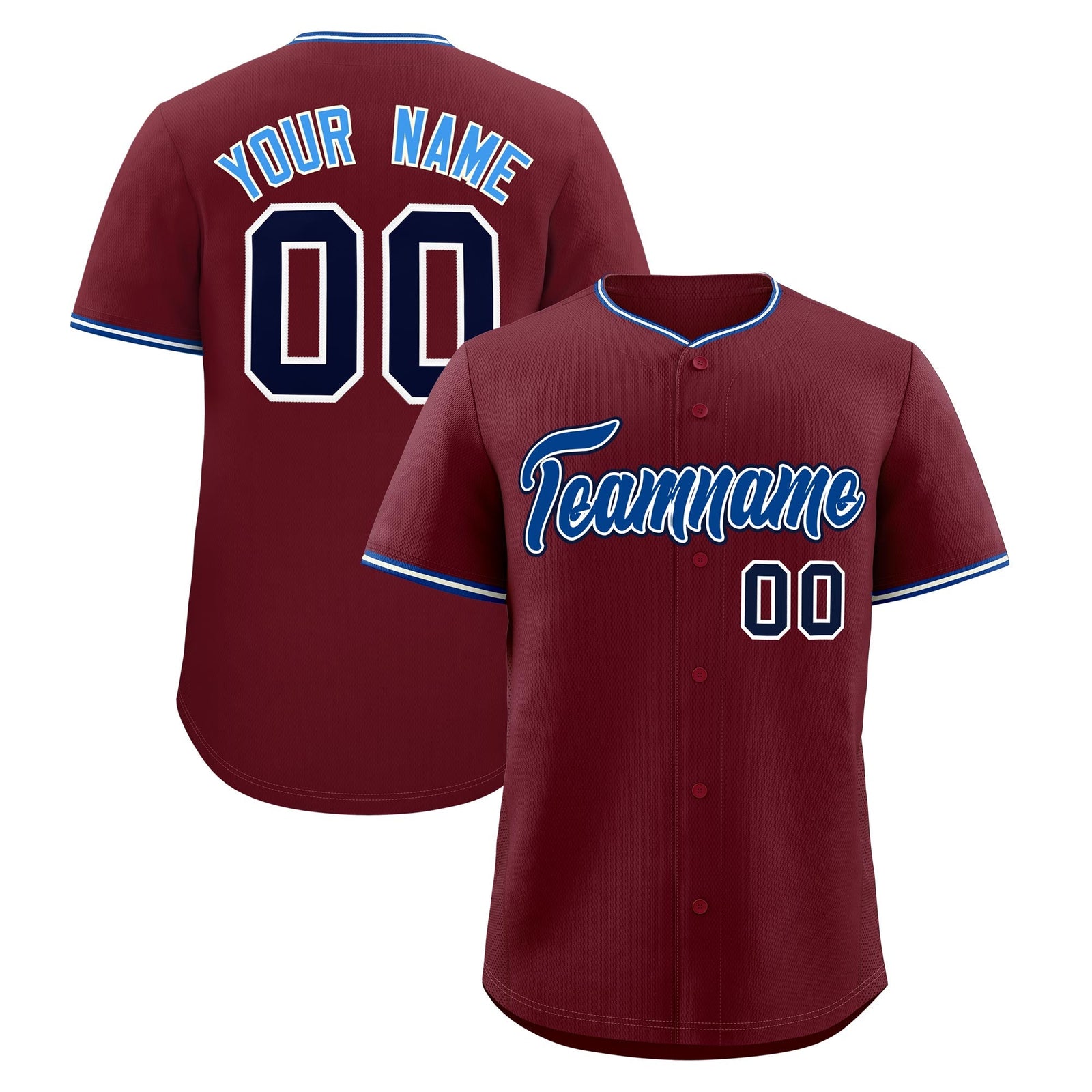Custom Maroon White Royal Classic Style Stitched Sports Uniform For Men Women Youth Personalized Quick Dry Baseball Jersey| KXKSHOP
