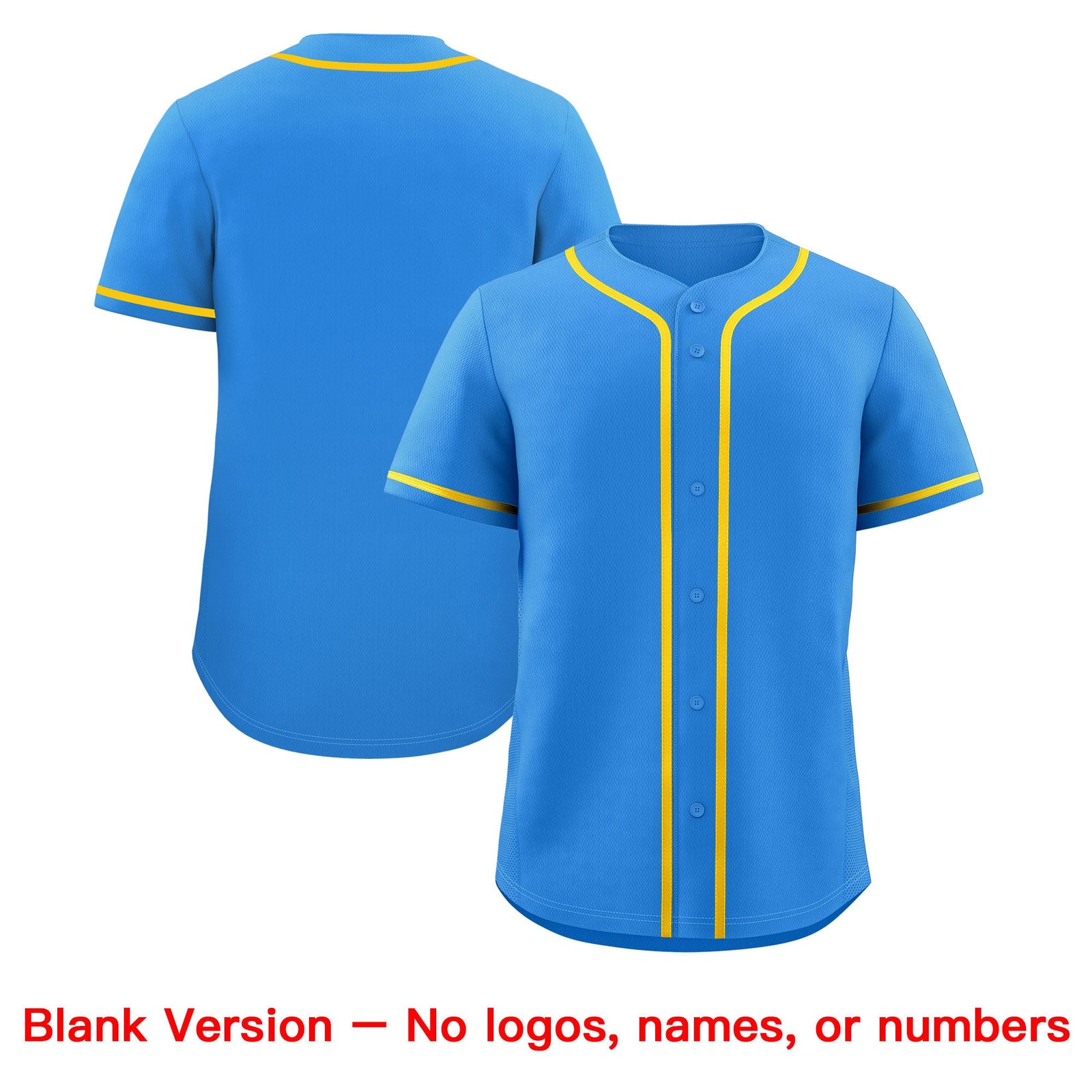Custom Light Blue Classic Style Stitched Sports Uniform Personalized For Teams Quick Dry Baseball Jersey| KXKSHOP