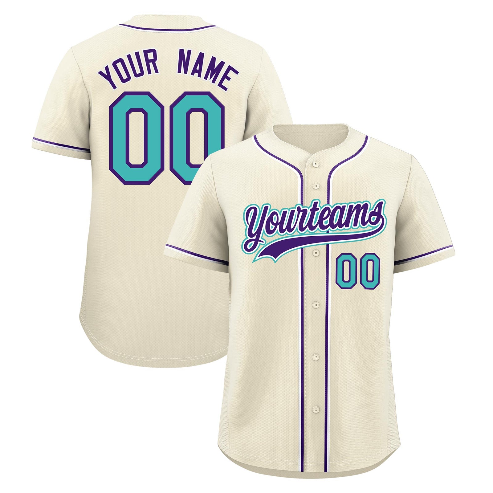 Custom Cream Classic Style Stitched Sports Uniform Personalized For Teams Quick Dry Baseball Jersey| KXKSHOP