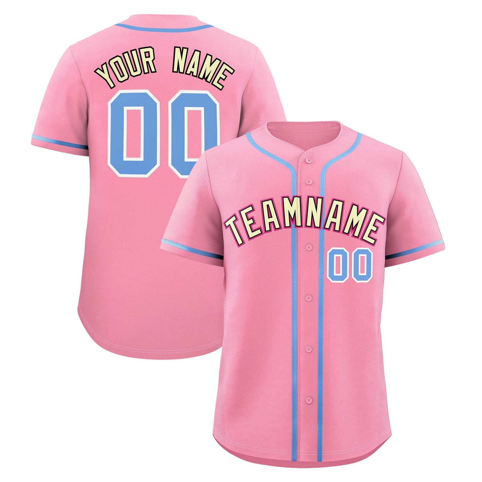 Custom Light Pink Classic Style Stitched Sports Uniform Personalized For Teams Lightweight Baseball Jersey| KXKSHOP