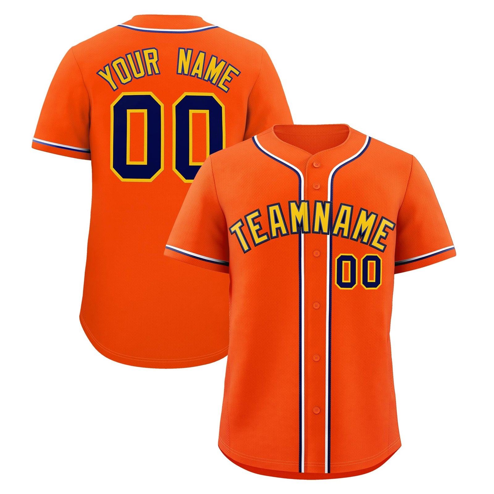 Custom Orange Classic Style Stitched Sports Uniform Personalized For Teams Quick Dry Baseball Jersey| KXKSHOP