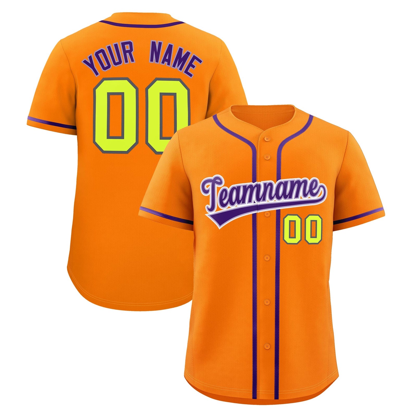 Custom Orange Classic Style Stitched Sports Uniform Personalized For Teams Quick Dry Baseball Jersey| KXKSHOP