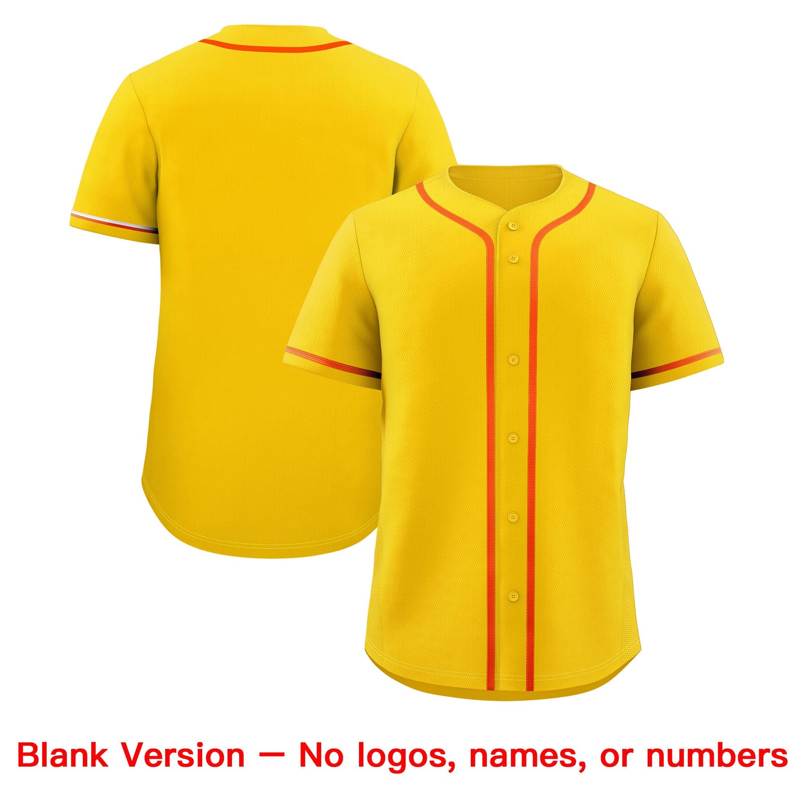 Custom Gold Classic Style Stitched Sports Uniform Personalized For Teams Quick Dry Baseball Jersey| KXKSHOP