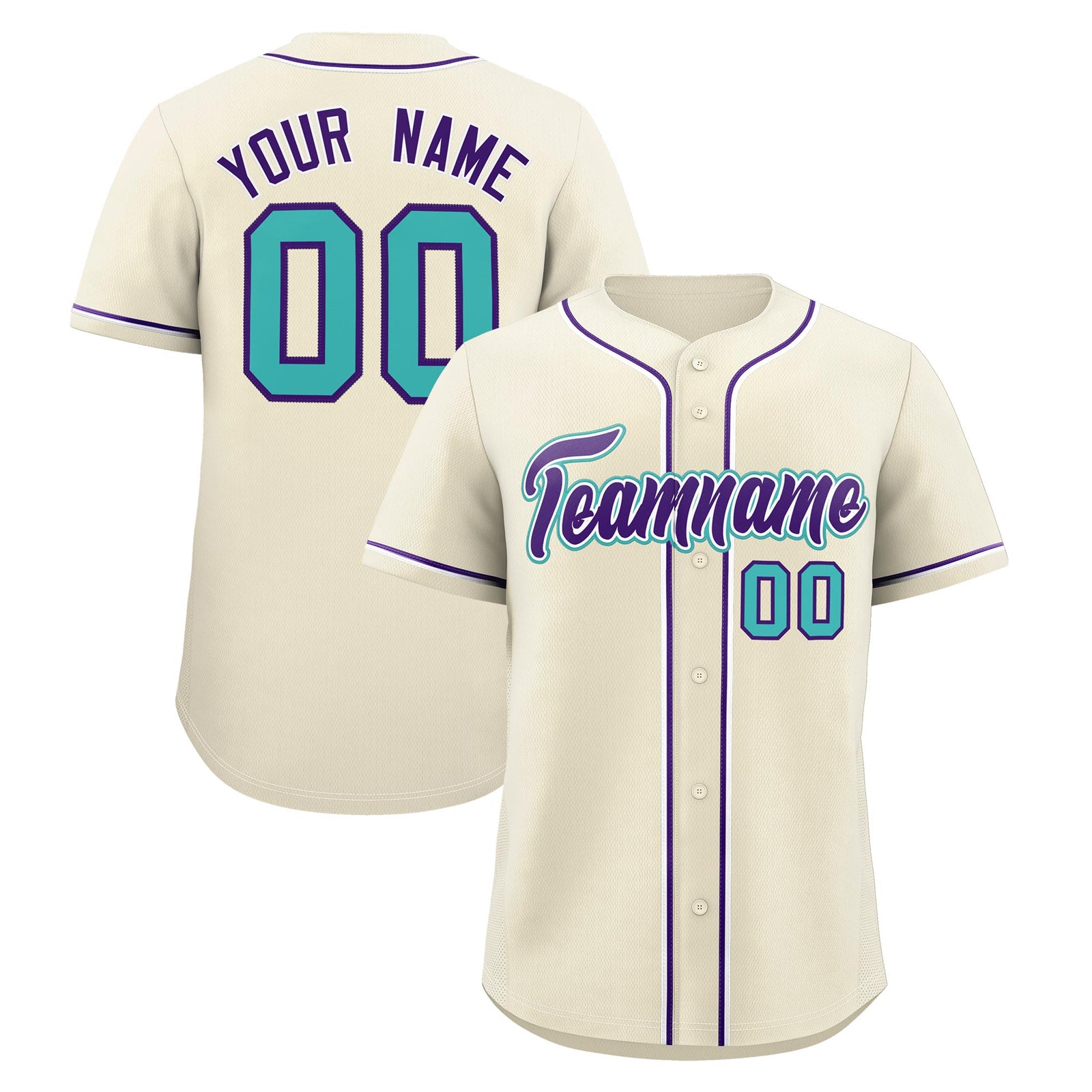 Custom Cream Classic Style Stitched Sports Uniform Personalized For Teams Quick Dry Baseball Jersey| KXKSHOP