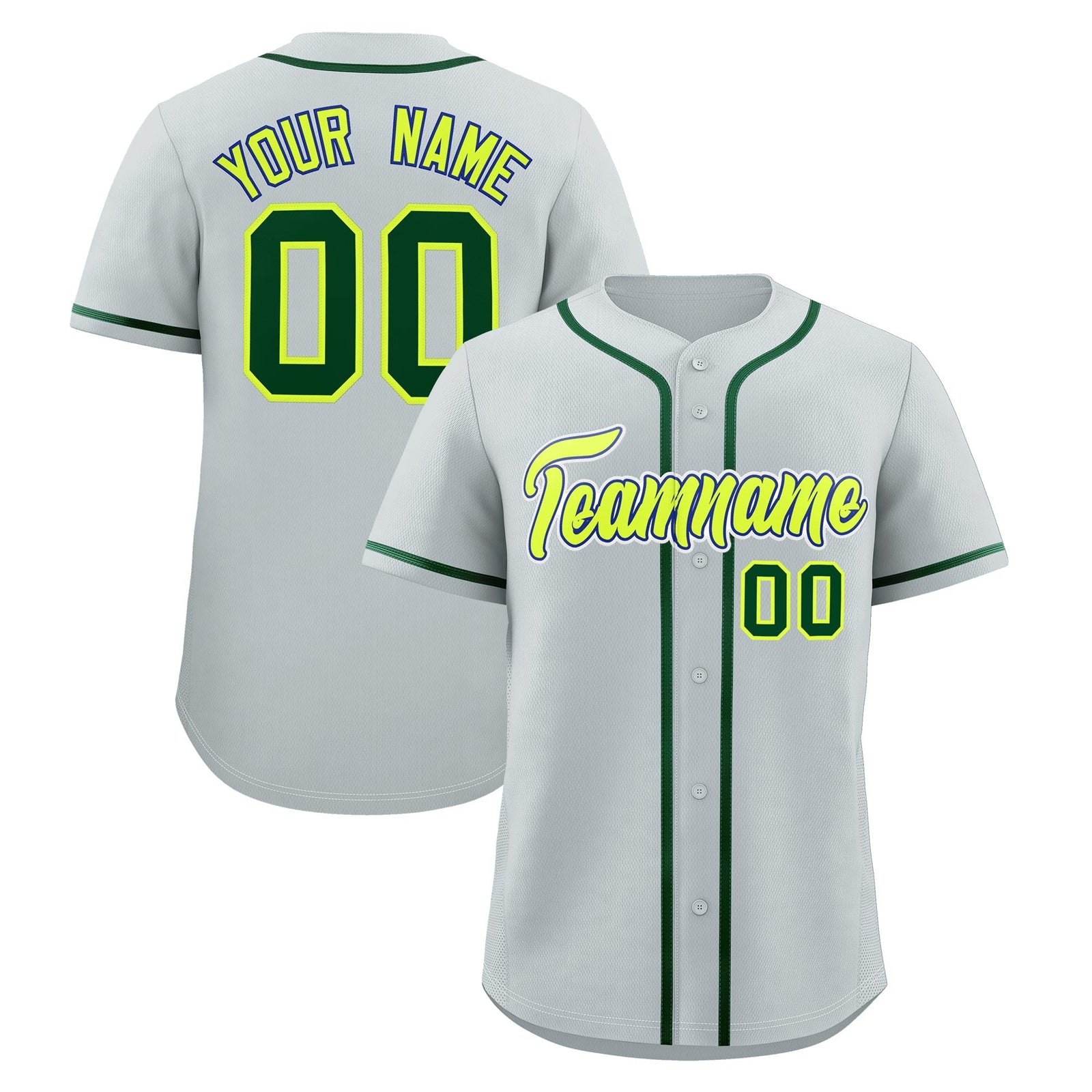 Custom Silver Classic Style Stitched Sports Uniform Personalized For Teams Lightweight Baseball Jersey| KXKSHOP
