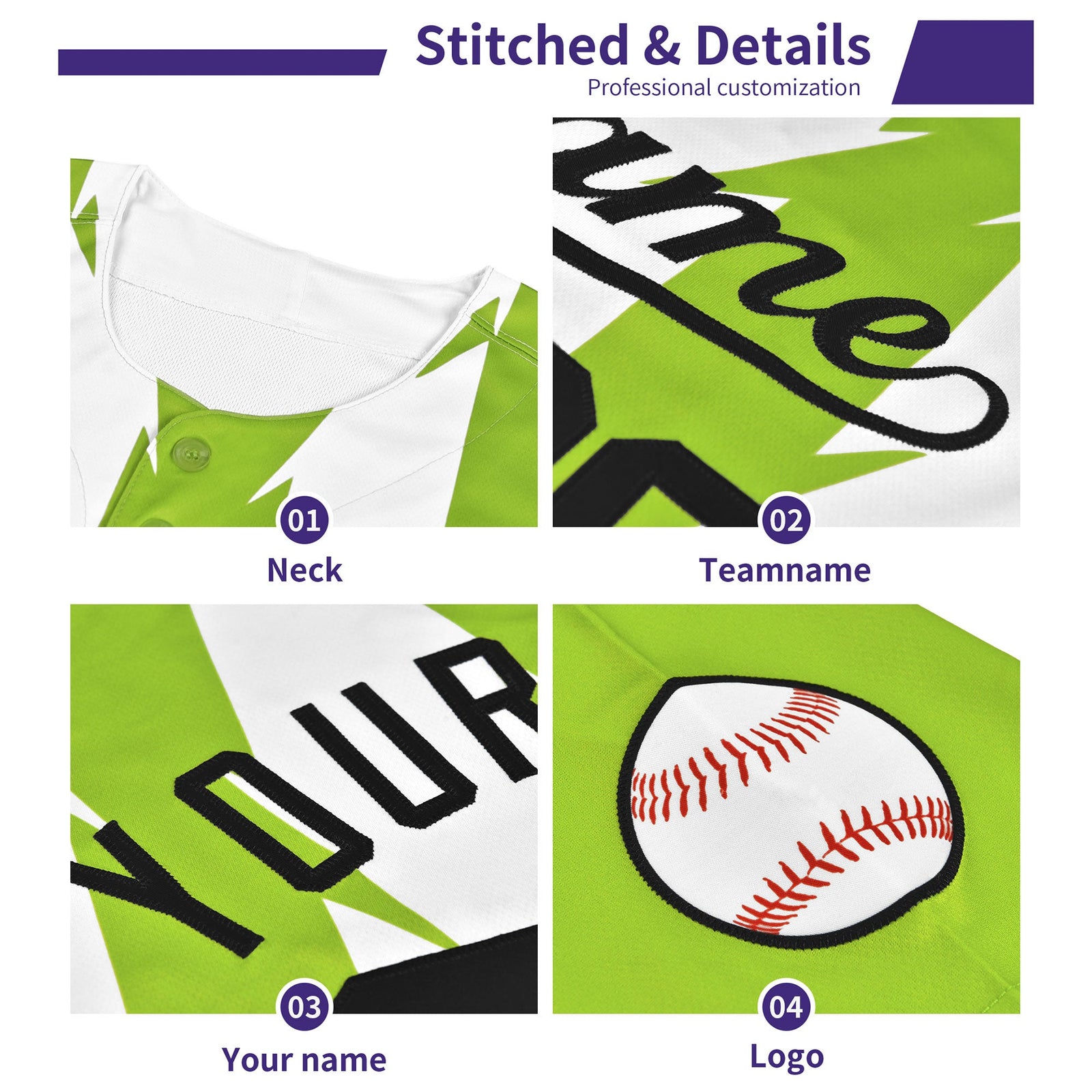 Custom Orange Bright Green Baroque Style Personalized Baseball Jersey