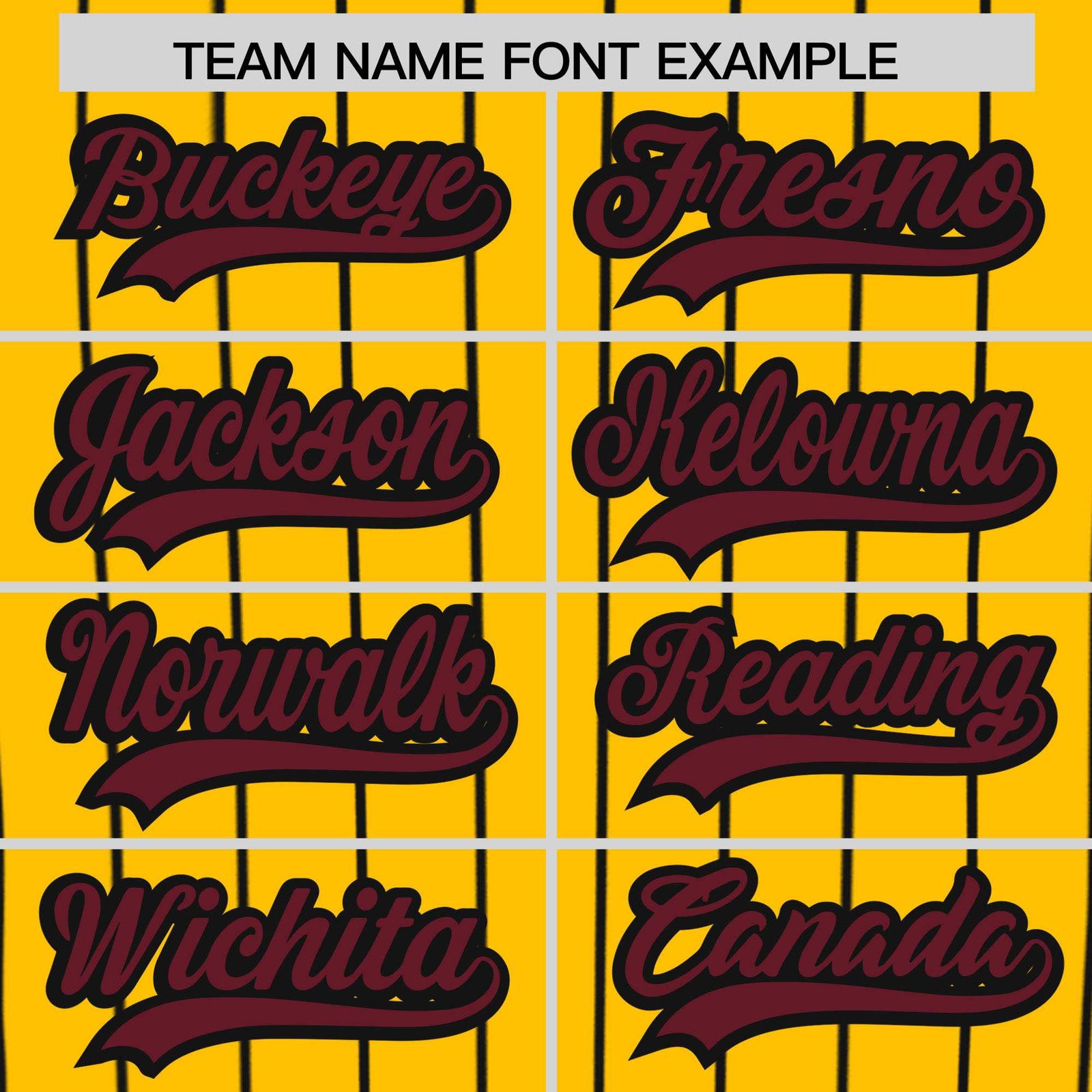 Custom Yellow Black Stripe Fashion Authentic Baseball Jersey