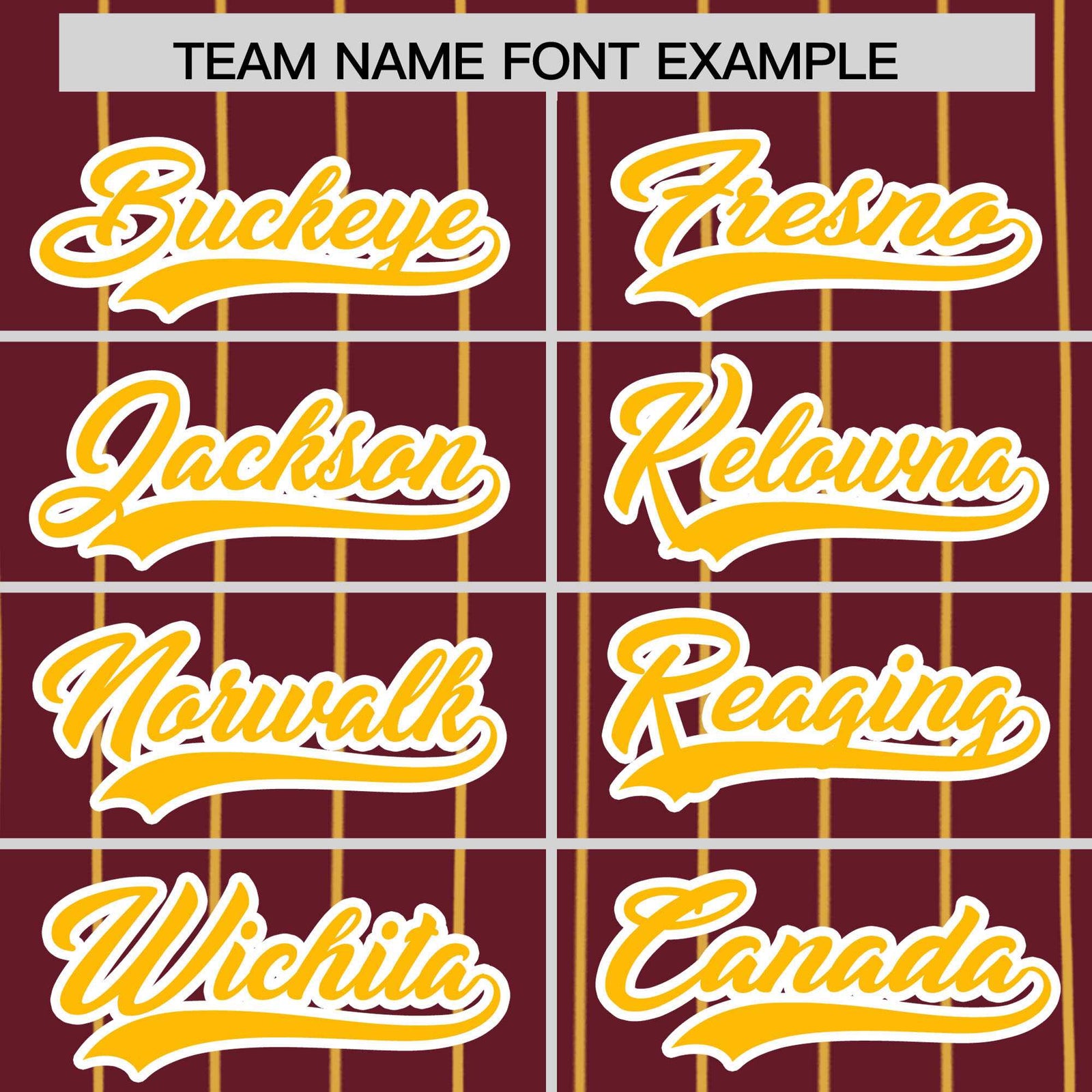 Custom Maroon Yellow Stripe Fashion Authentic Baseball Jersey