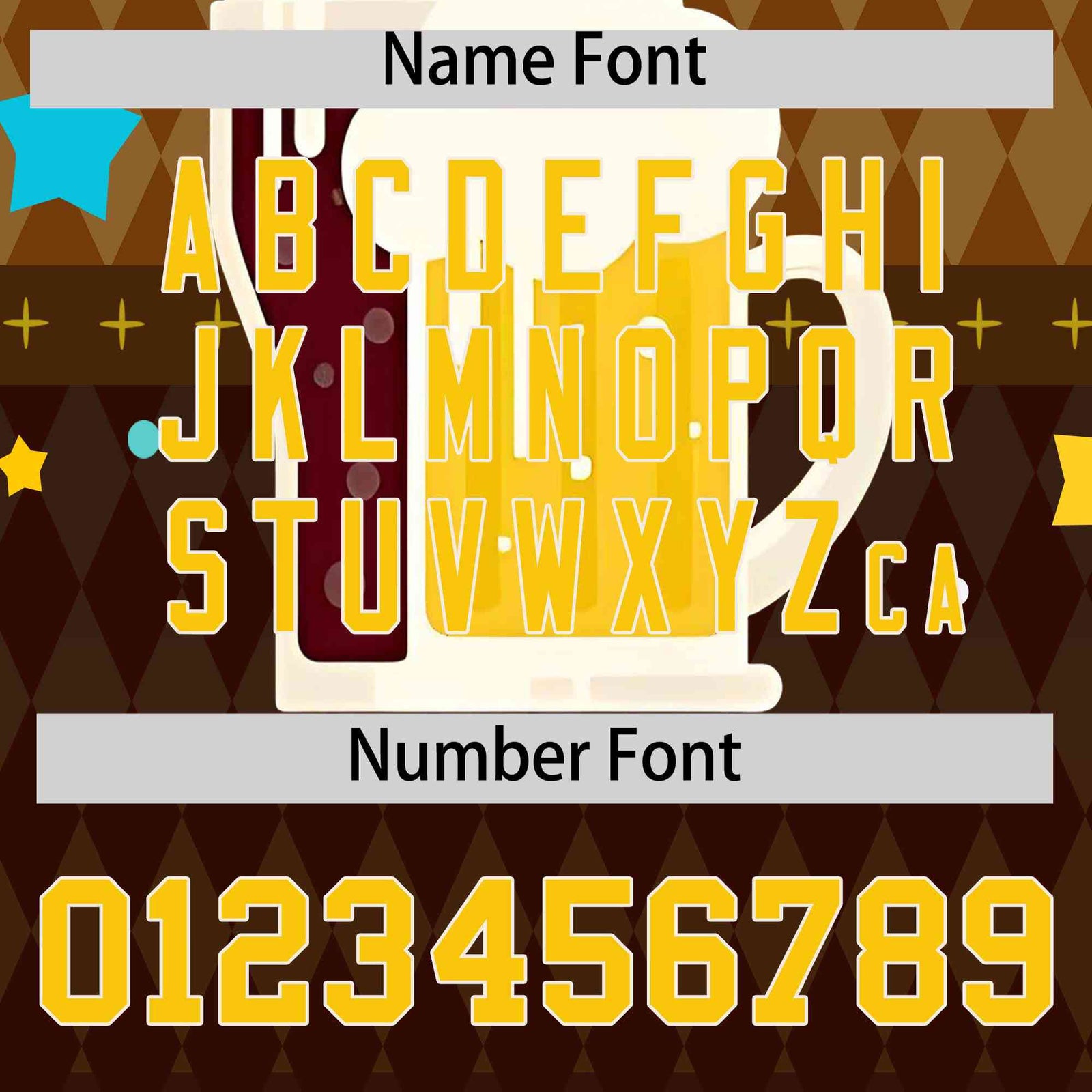 Custom Brown Light Brown National Beer Day Personalized Beer Pattern Baseball Jersey | Suitable For Groups Or Parties | KXKSHOP