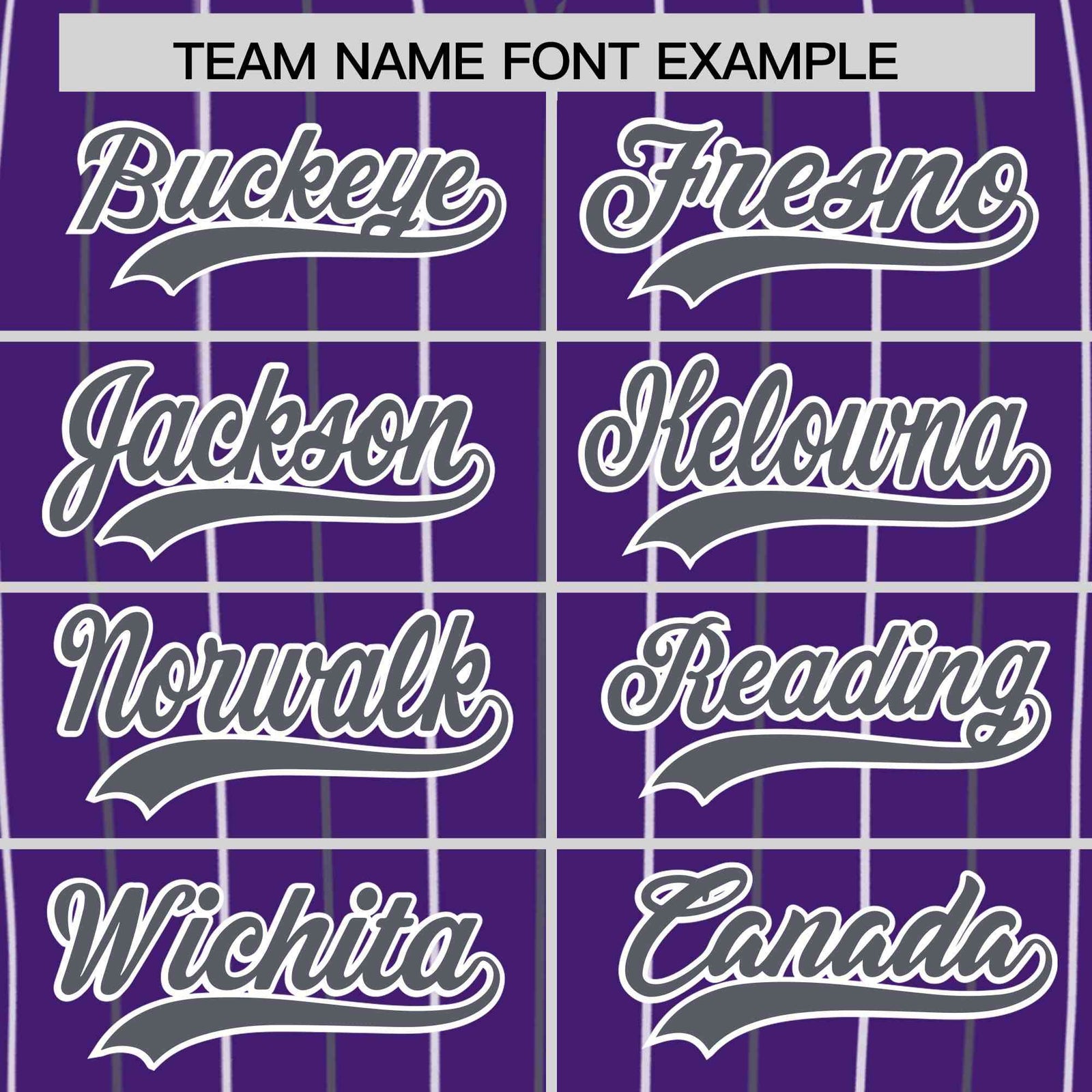 Custom Purple Dark Gray and White Bi-Color Stripes Fashion Authentic Baseball Jersey