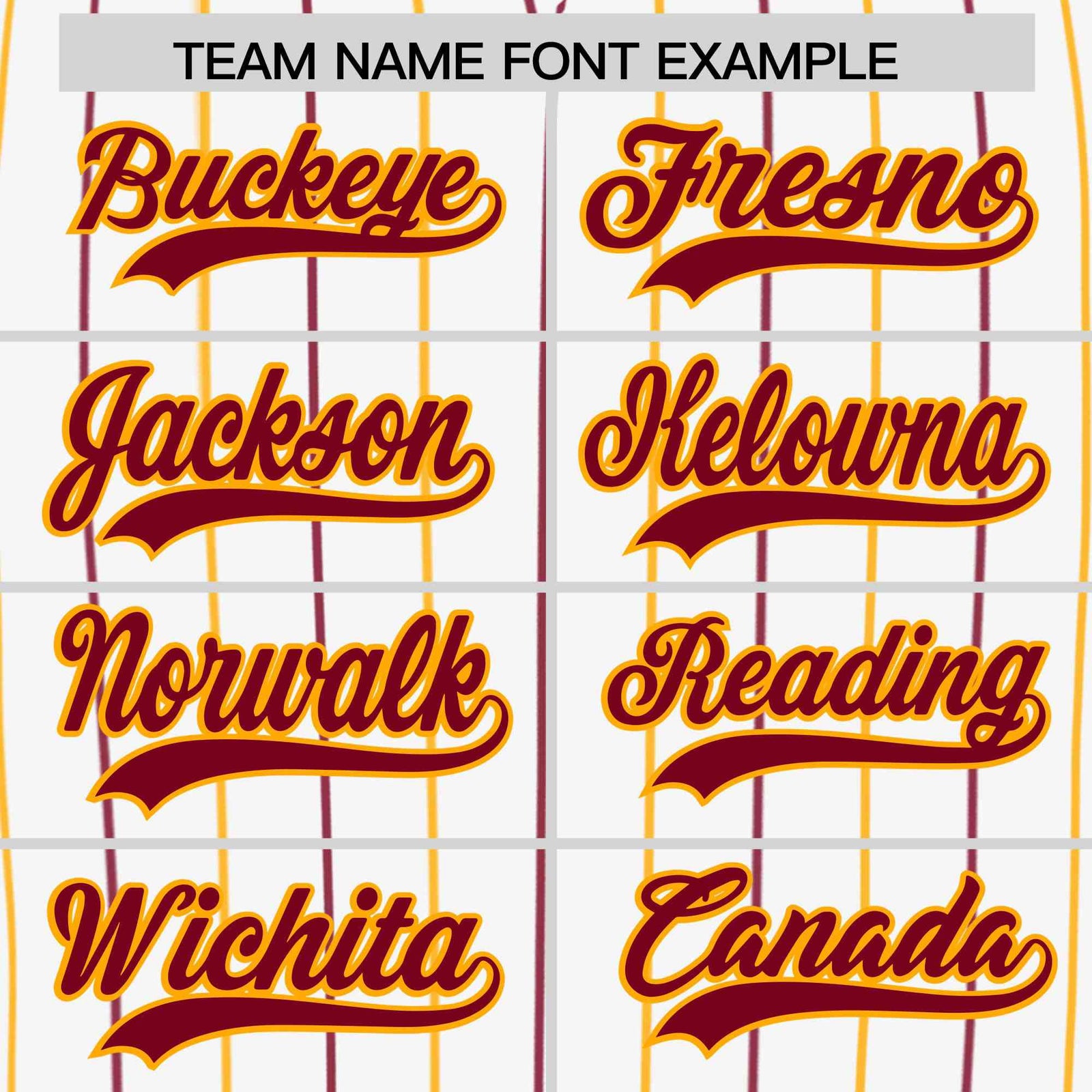 Custom White Crimson and Yellow Bi-Color Stripes Fashion Authentic Baseball Jersey