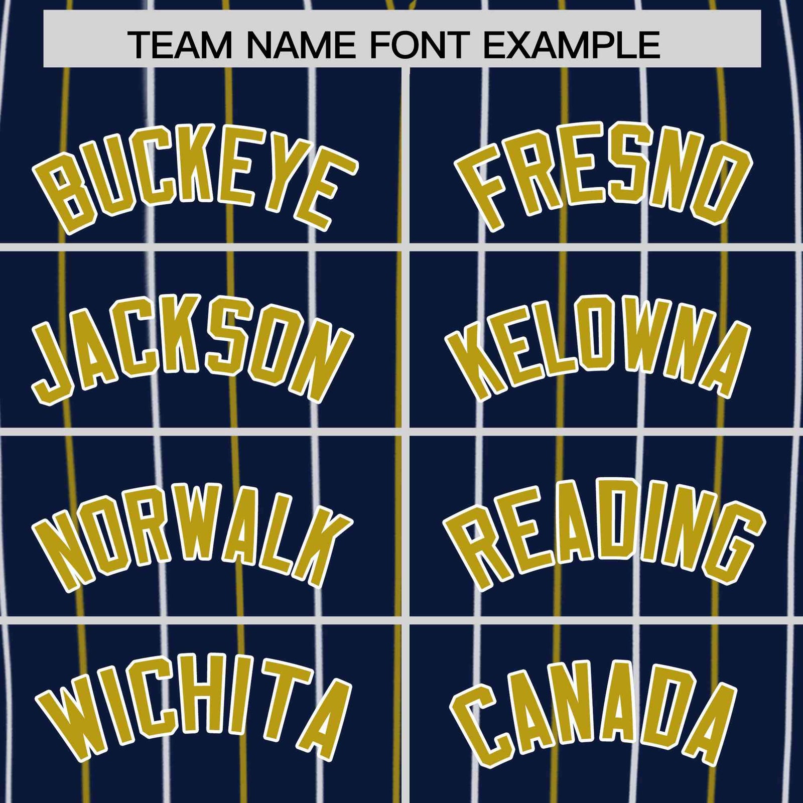 Custom Navy Old Gold and White Bi-Color Stripes Fashion Authentic Baseball Jersey