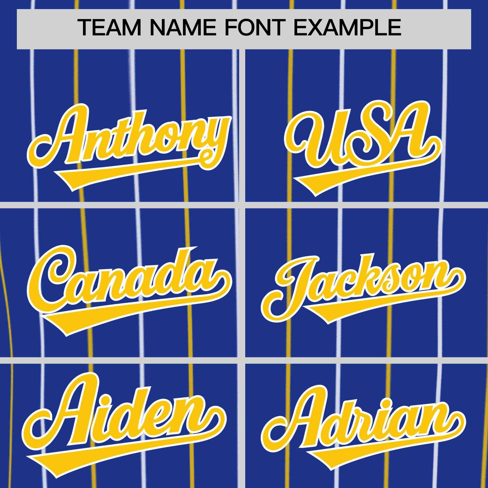Custom Royal Gold and White Bi-Color Stripes Fashion Authentic Baseball Jersey