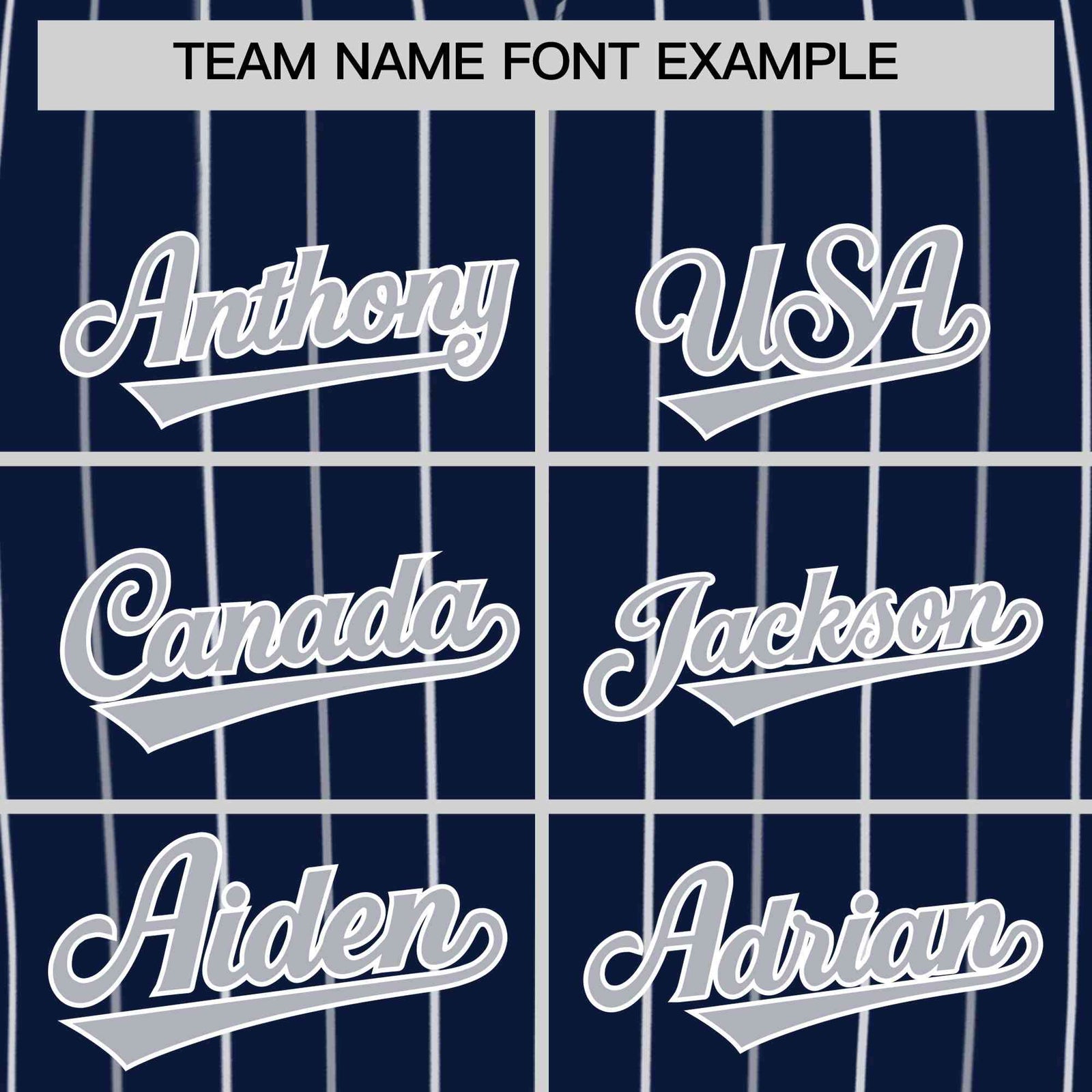Custom Navy Gray and White Bi-Color Stripes Fashion Authentic Baseball Jersey