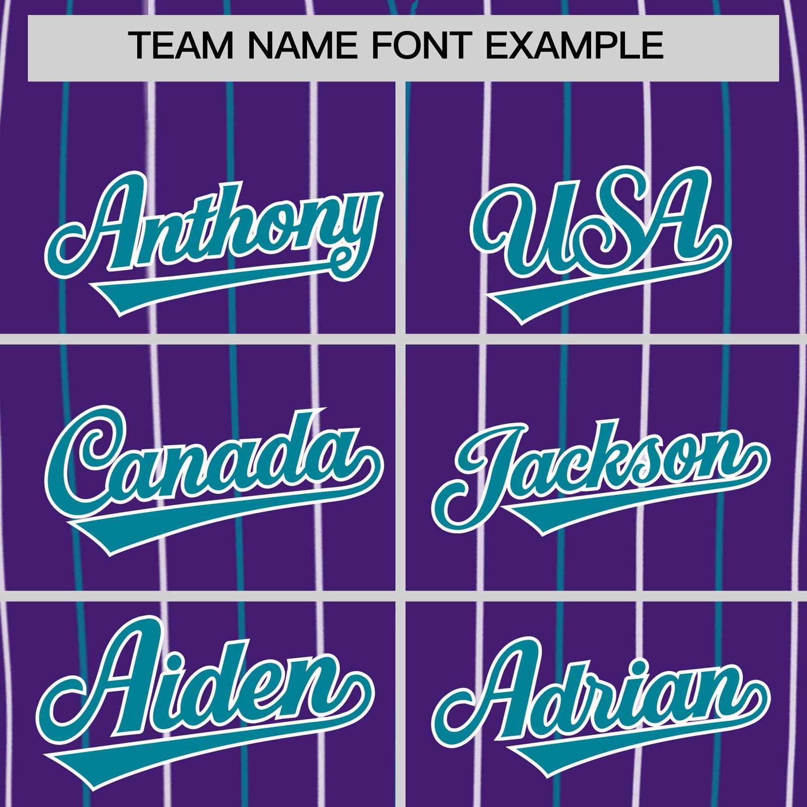 Custom Purple Teal and White Bi-Color Stripes Fashion Authentic Baseball Jersey