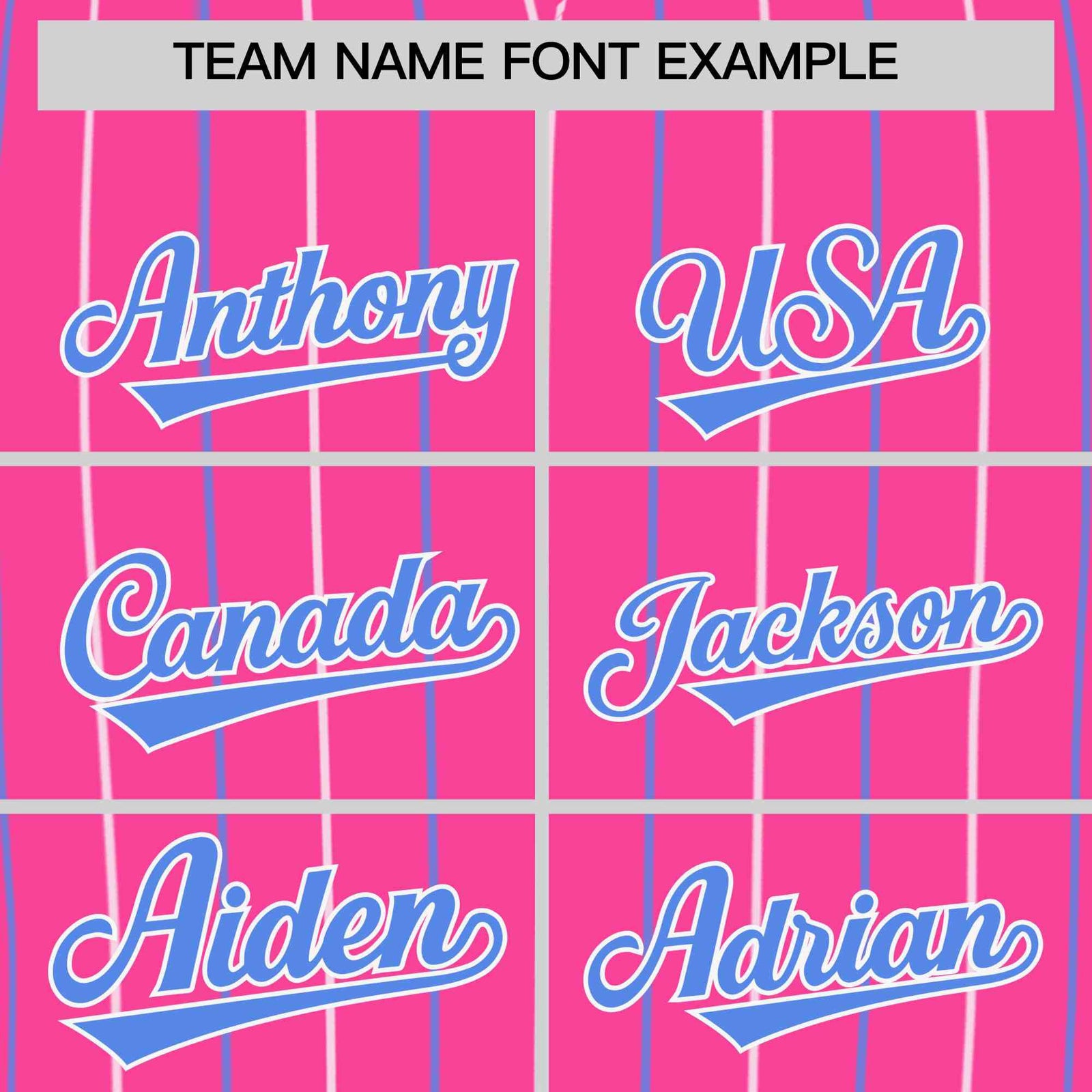 Custom Pink White and Powder Blue Bi-Color Stripes Fashion Authentic Baseball Jersey