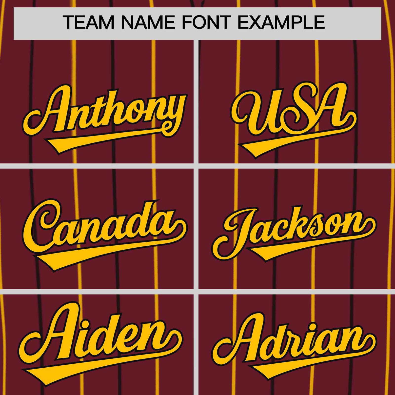 Custom Burgundy Yellow and Black Bi-Color Stripes Fashion Authentic Baseball Jersey
