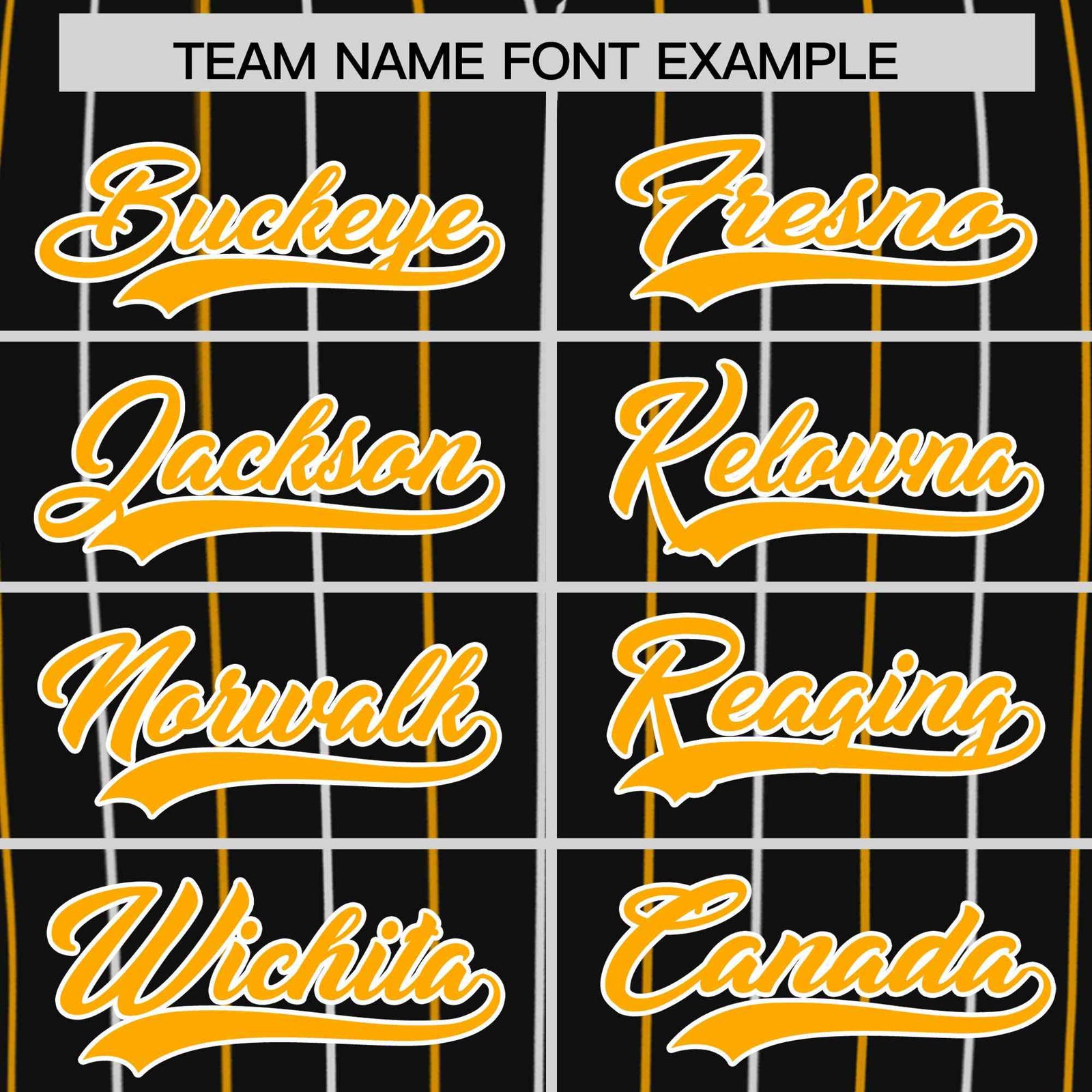 Custom Black White and Yellow Bi-Color Stripes Fashion Authentic Baseball Jersey