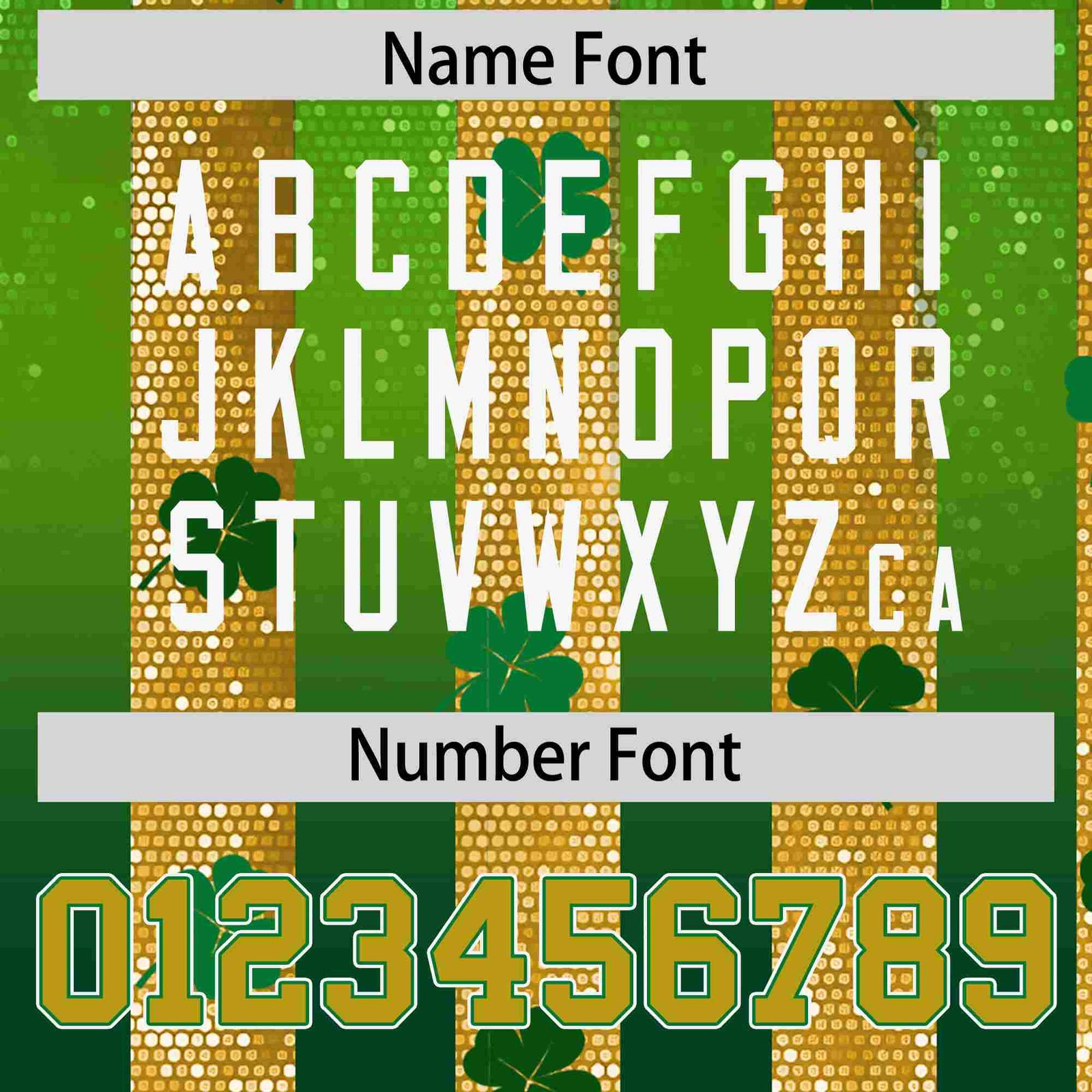 Custom Kelly Green Green St.Patrick's Day Personalized Four Leaf Clover Pattern Baseball Jersey