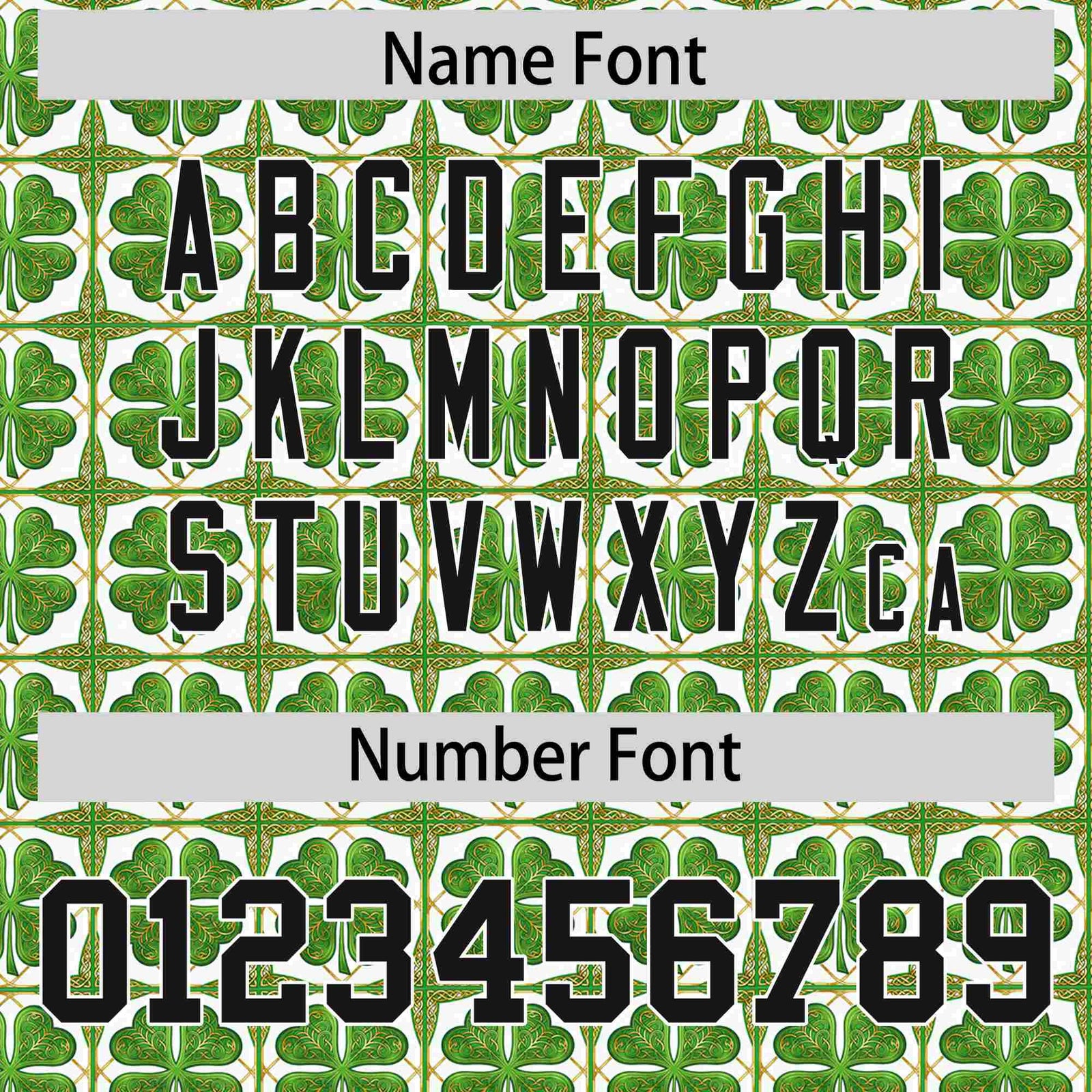 Custom White Black St.Patrick's Day Personalized Four Leaf Clover Pattern Baseball Jersey