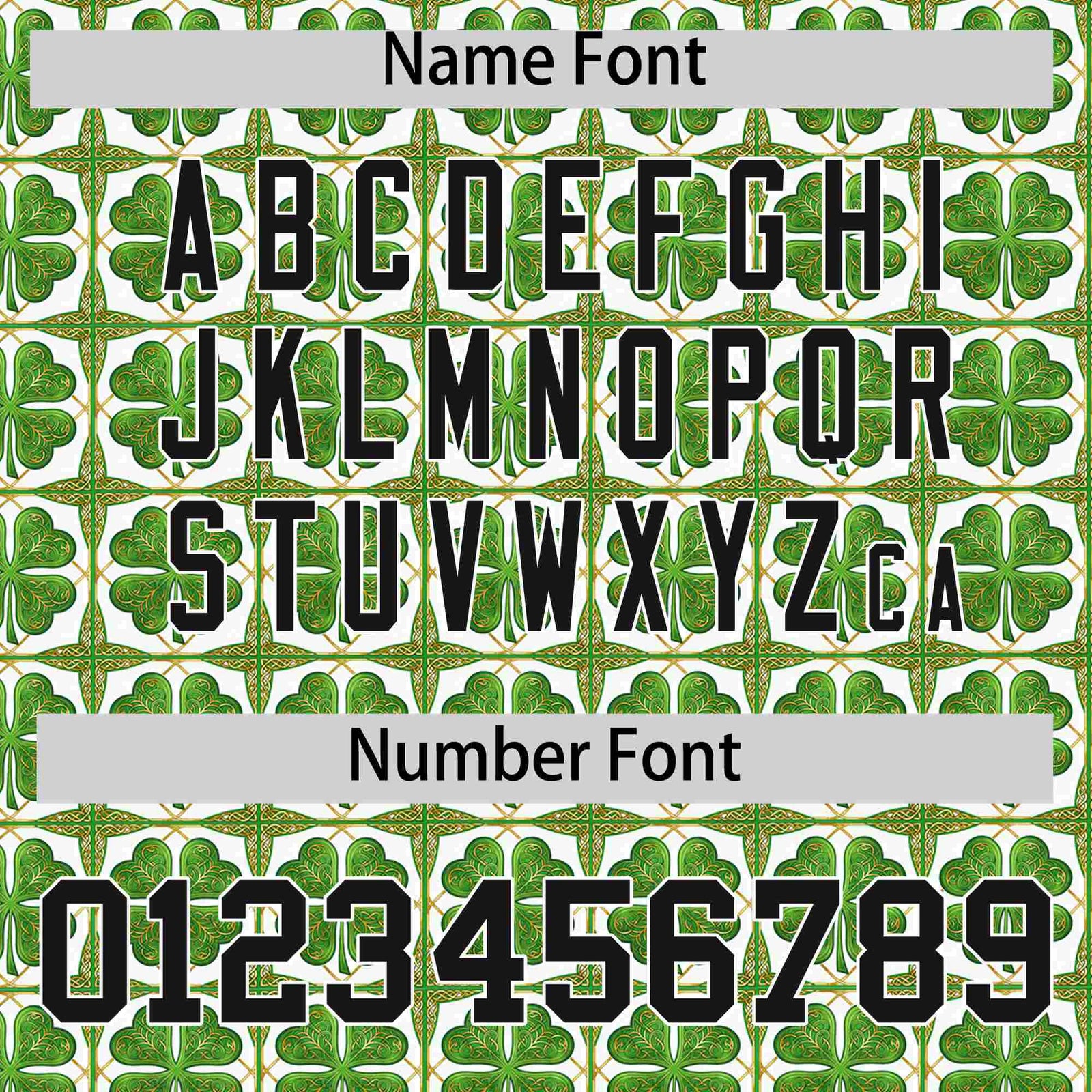 Custom White Black St.Patrick's Day Personalized Four Leaf Clover Pattern Baseball Jersey| KXKSHOP