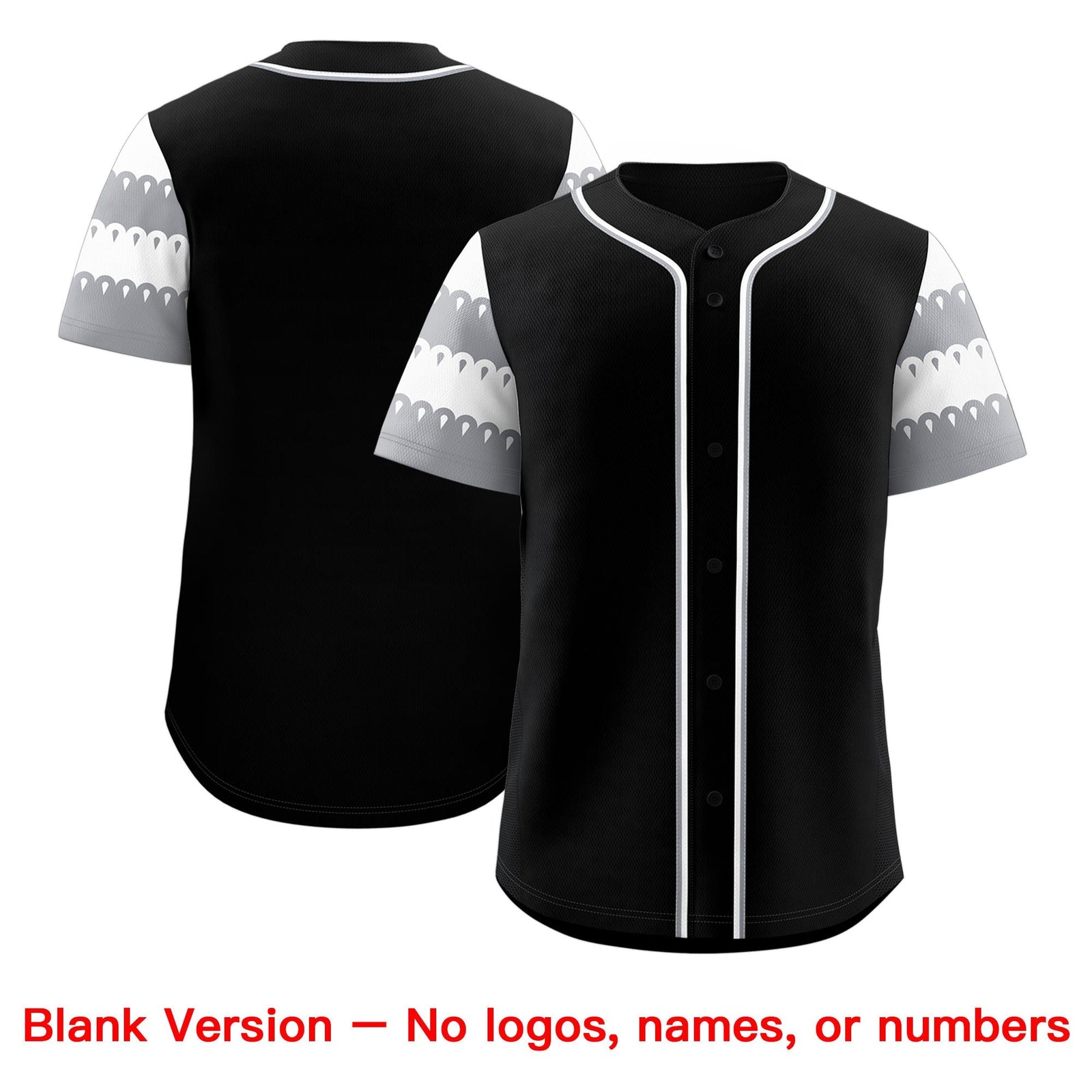 Custom Black Gray White Sleeve Flag Lace Baseball Jersey | Sublimation Printed & Embroidery,Add Name and Numbern,Perfect for Teams | KXKSHOP