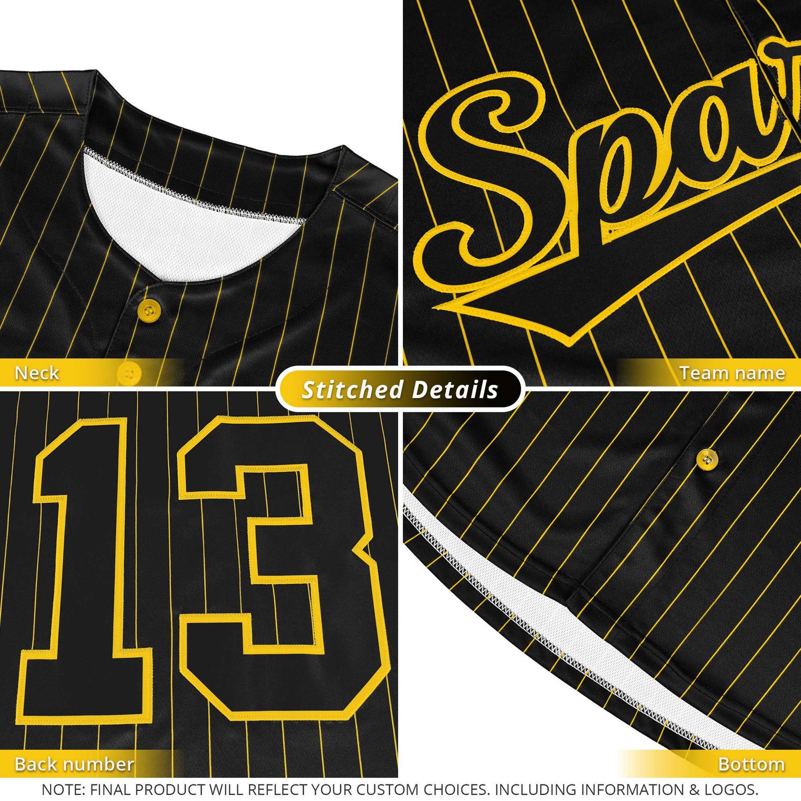 Custom Pink White Tricolor Stripe Fashion Authentic Baseball Jersey